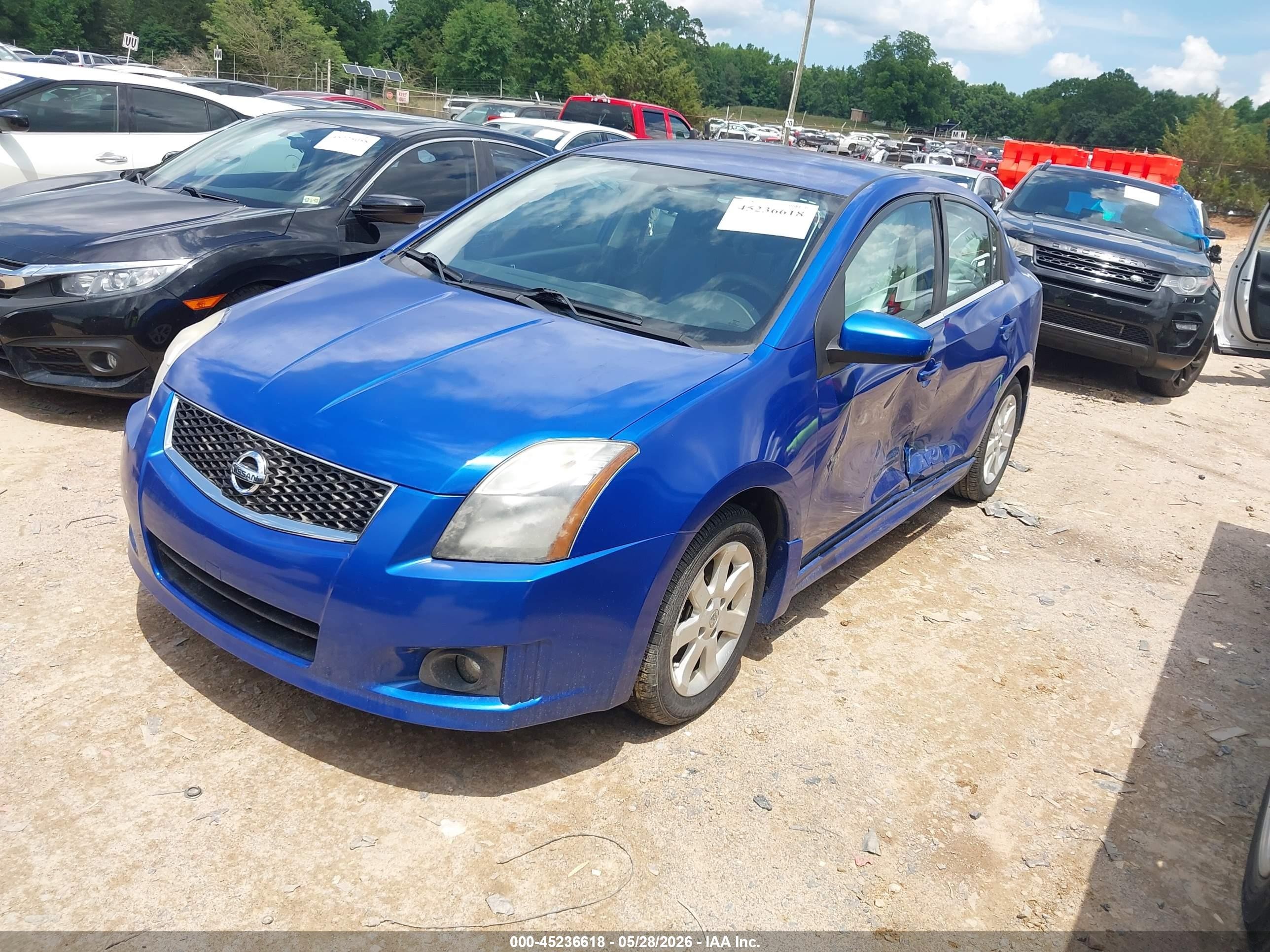2010 Nissan Sentra 2.0sr Blue vin: 3N1AB6AP6AL674951