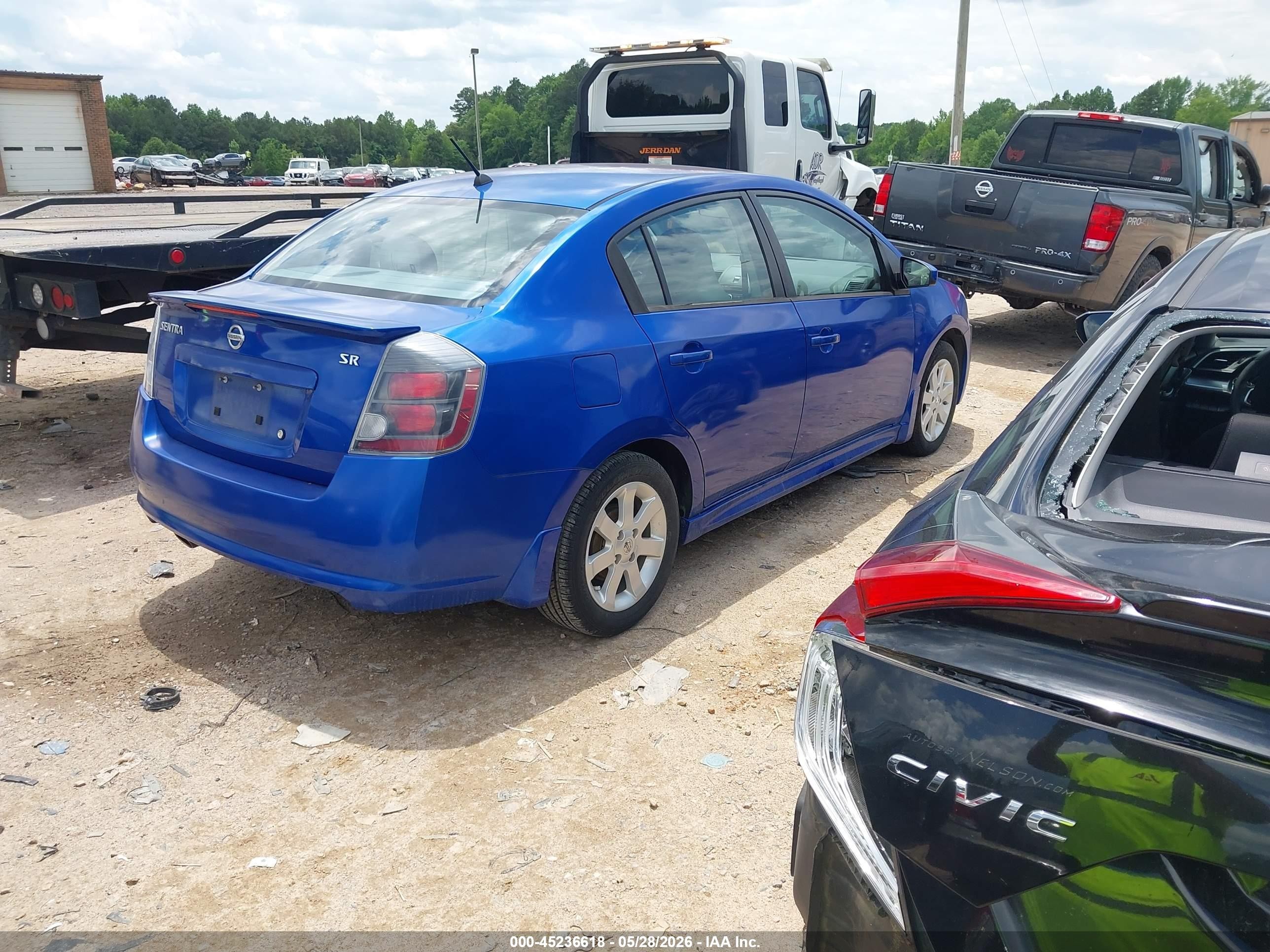 2010 Nissan Sentra 2.0sr Blue vin: 3N1AB6AP6AL674951