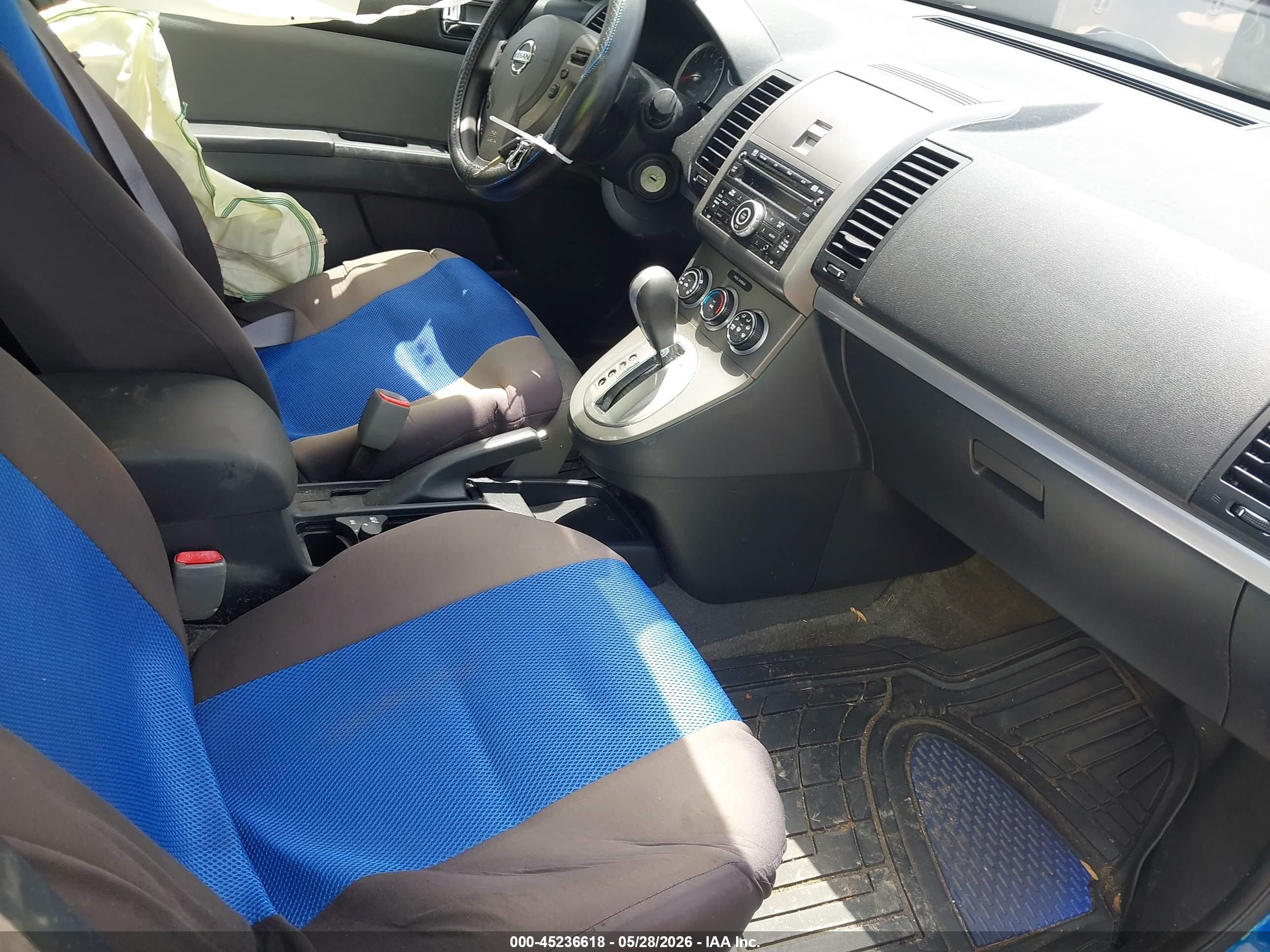 2010 Nissan Sentra 2.0sr Blue vin: 3N1AB6AP6AL674951