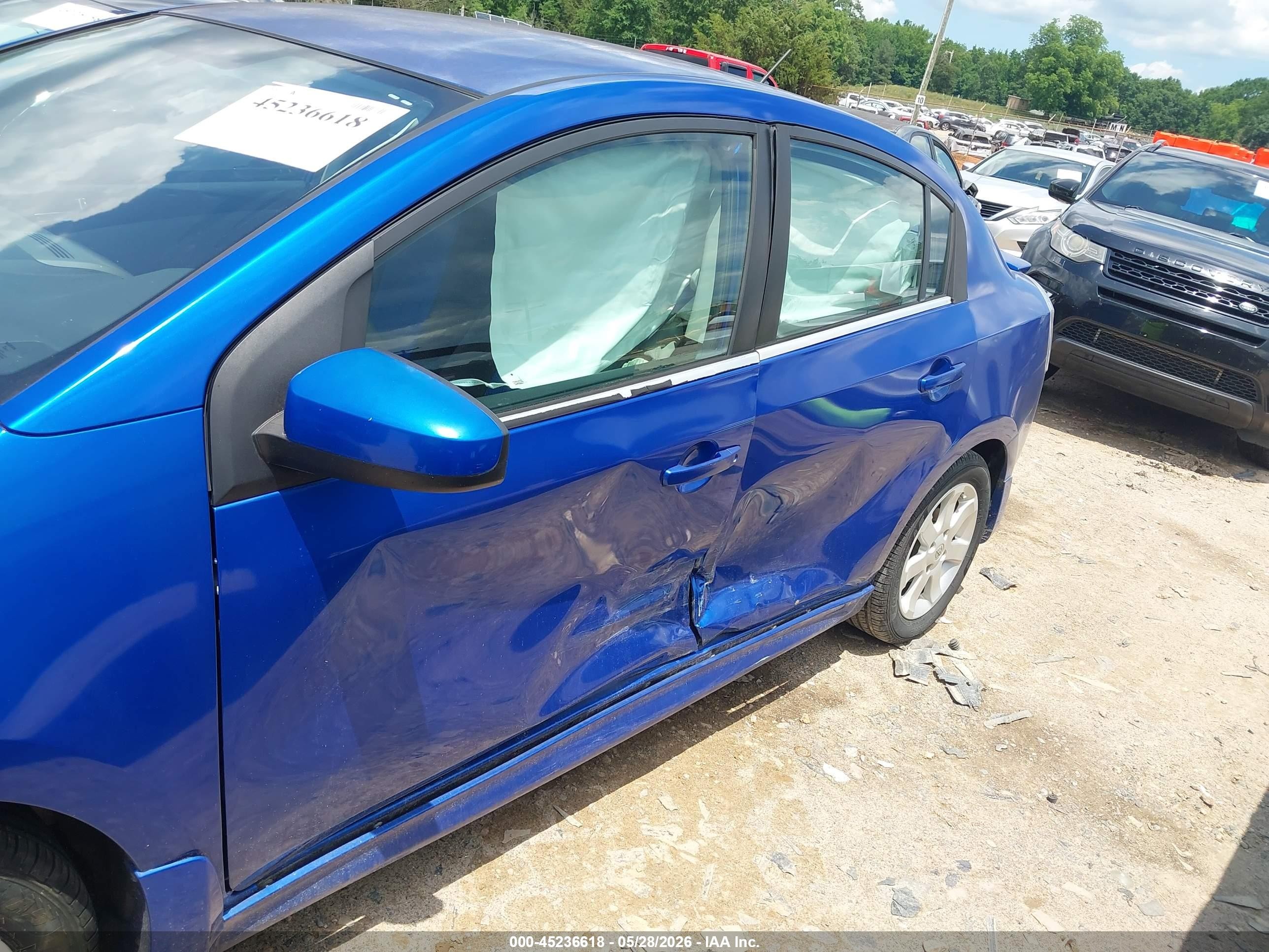 2010 Nissan Sentra 2.0sr Blue vin: 3N1AB6AP6AL674951