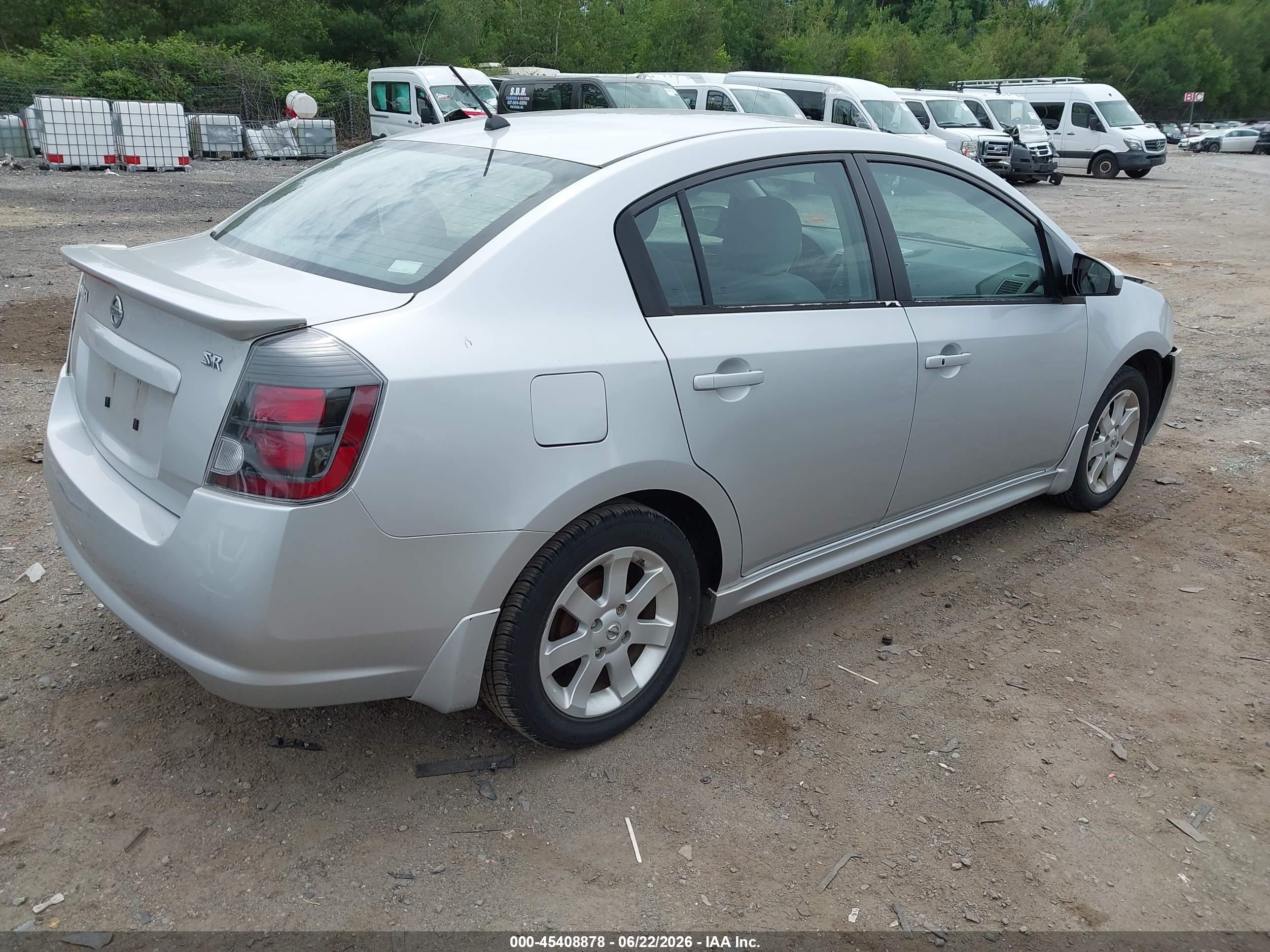 2010 Nissan Sentra 2.0sr Silver vin: 3N1AB6AP6AL716227