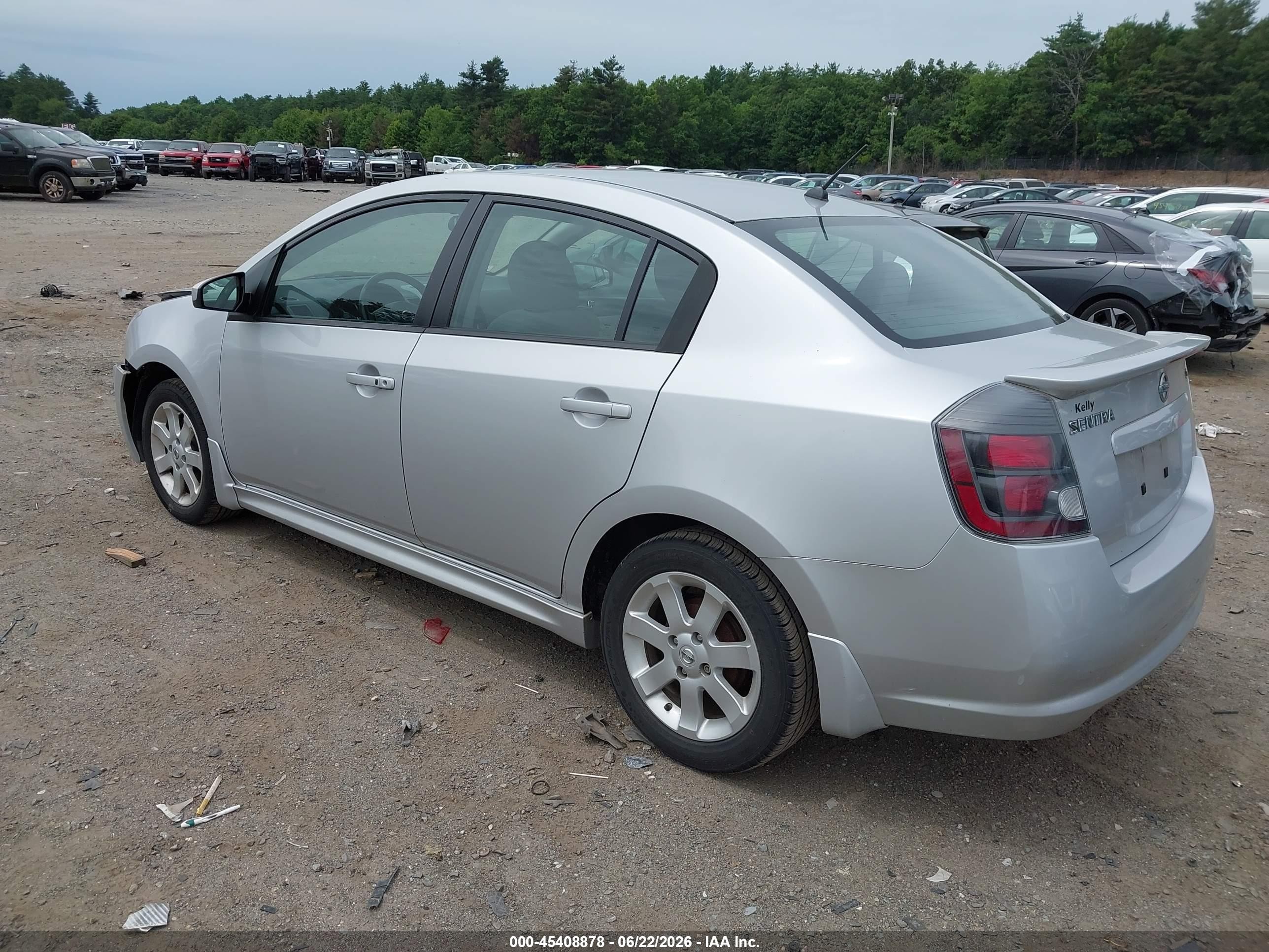2010 Nissan Sentra 2.0sr Silver vin: 3N1AB6AP6AL716227