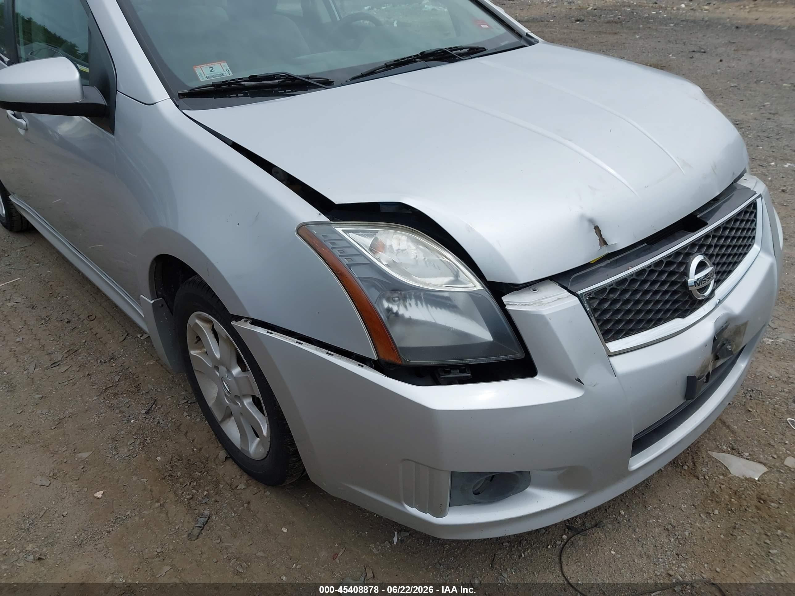 2010 Nissan Sentra 2.0sr Silver vin: 3N1AB6AP6AL716227
