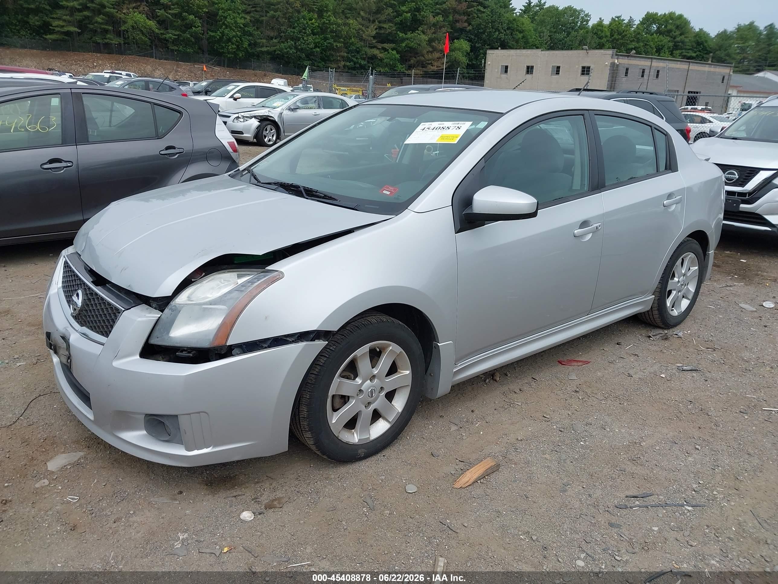 2010 Nissan Sentra 2.0sr Silver vin: 3N1AB6AP6AL716227