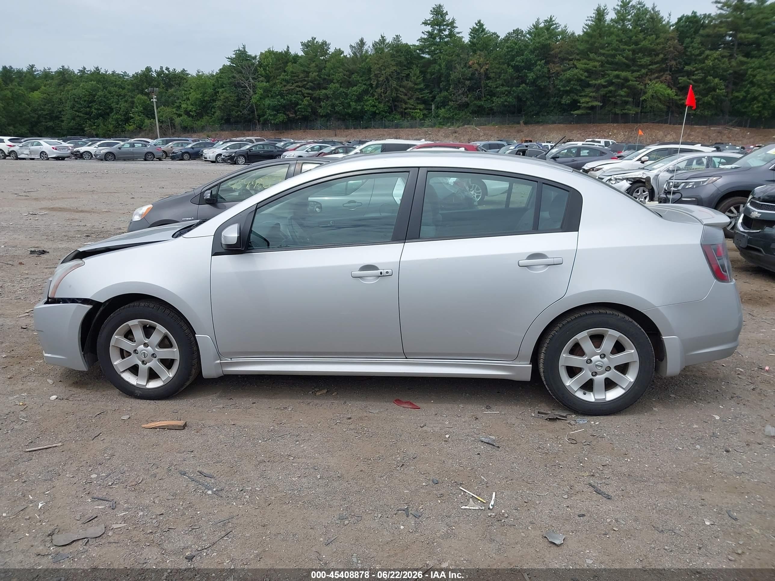 2010 Nissan Sentra 2.0sr Silver vin: 3N1AB6AP6AL716227