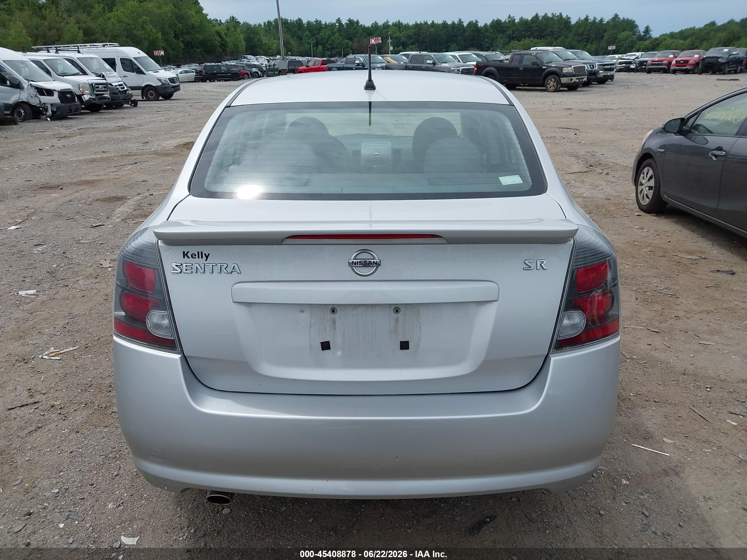 2010 Nissan Sentra 2.0sr Silver vin: 3N1AB6AP6AL716227