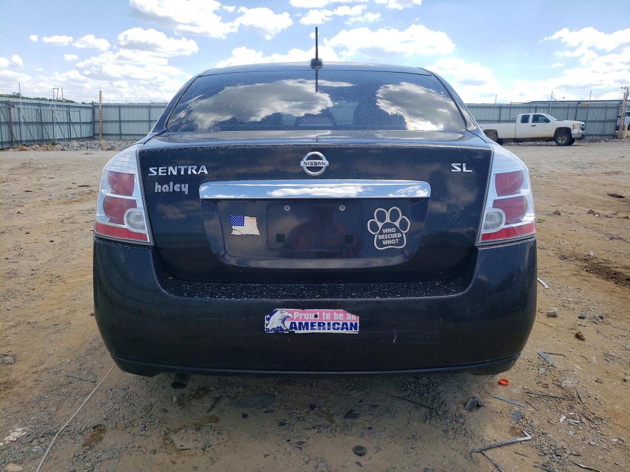 2010 Nissan Sentra 2.0 Черный vin: 3N1AB6AP6AL722433