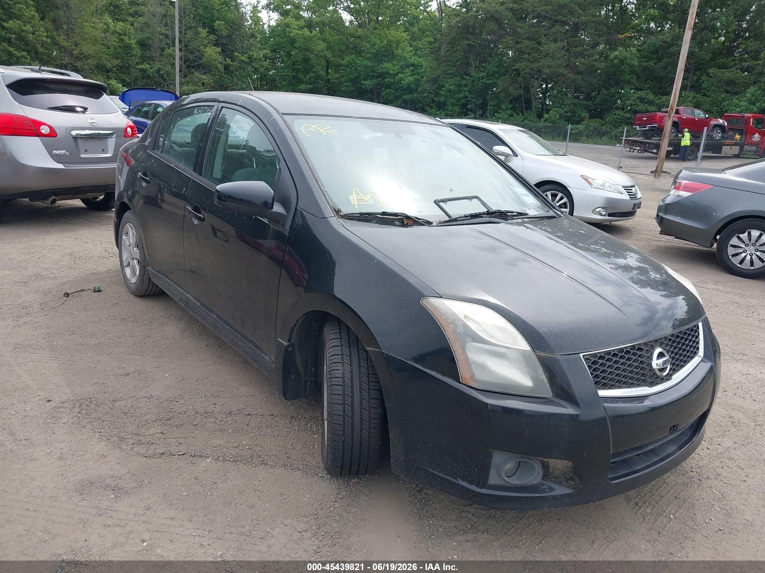 2011 Nissan Sentra 2.0sr Черный vin: 3N1AB6AP6BL642194