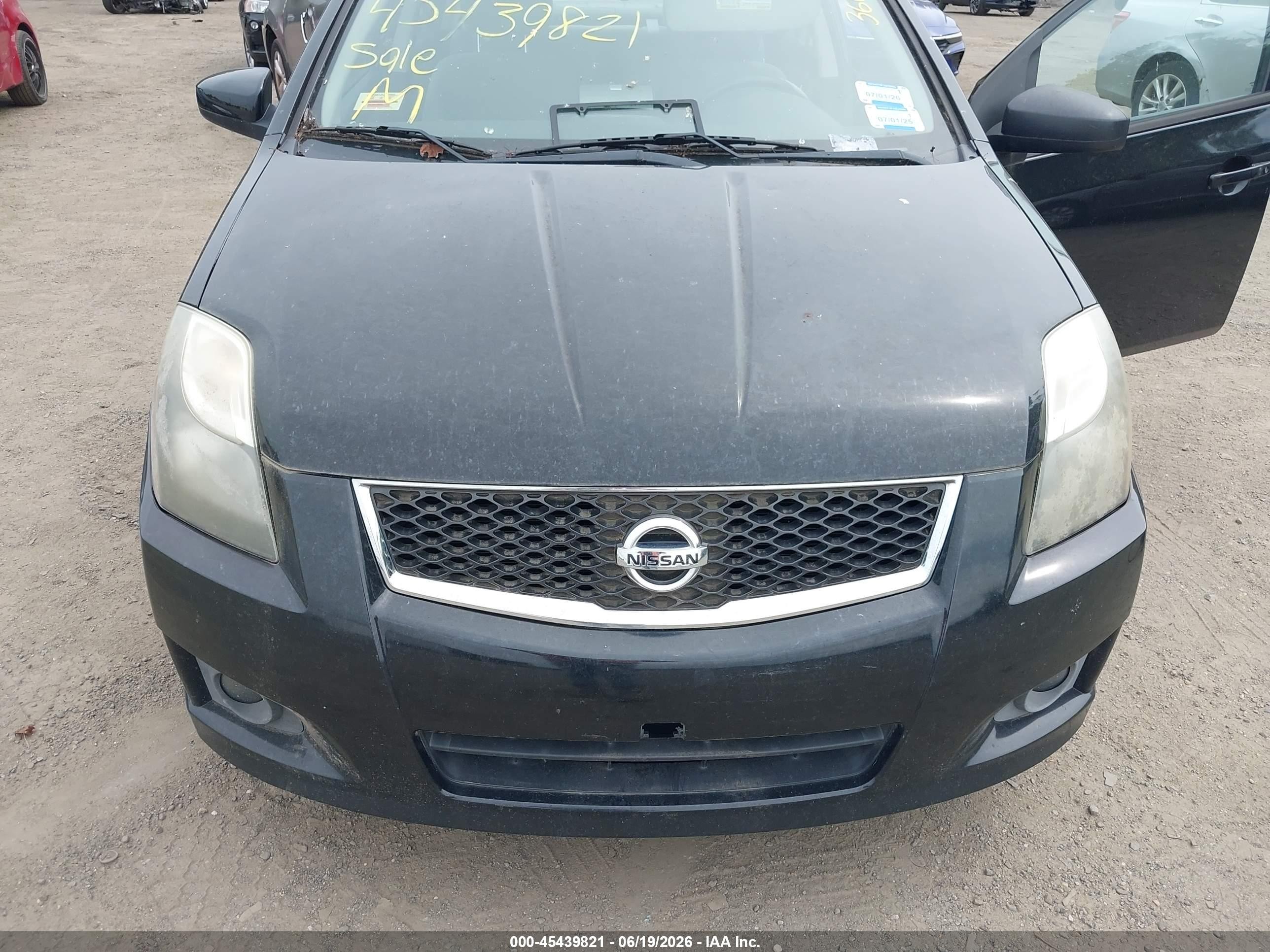 2011 Nissan Sentra 2.0sr Black vin: 3N1AB6AP6BL642194