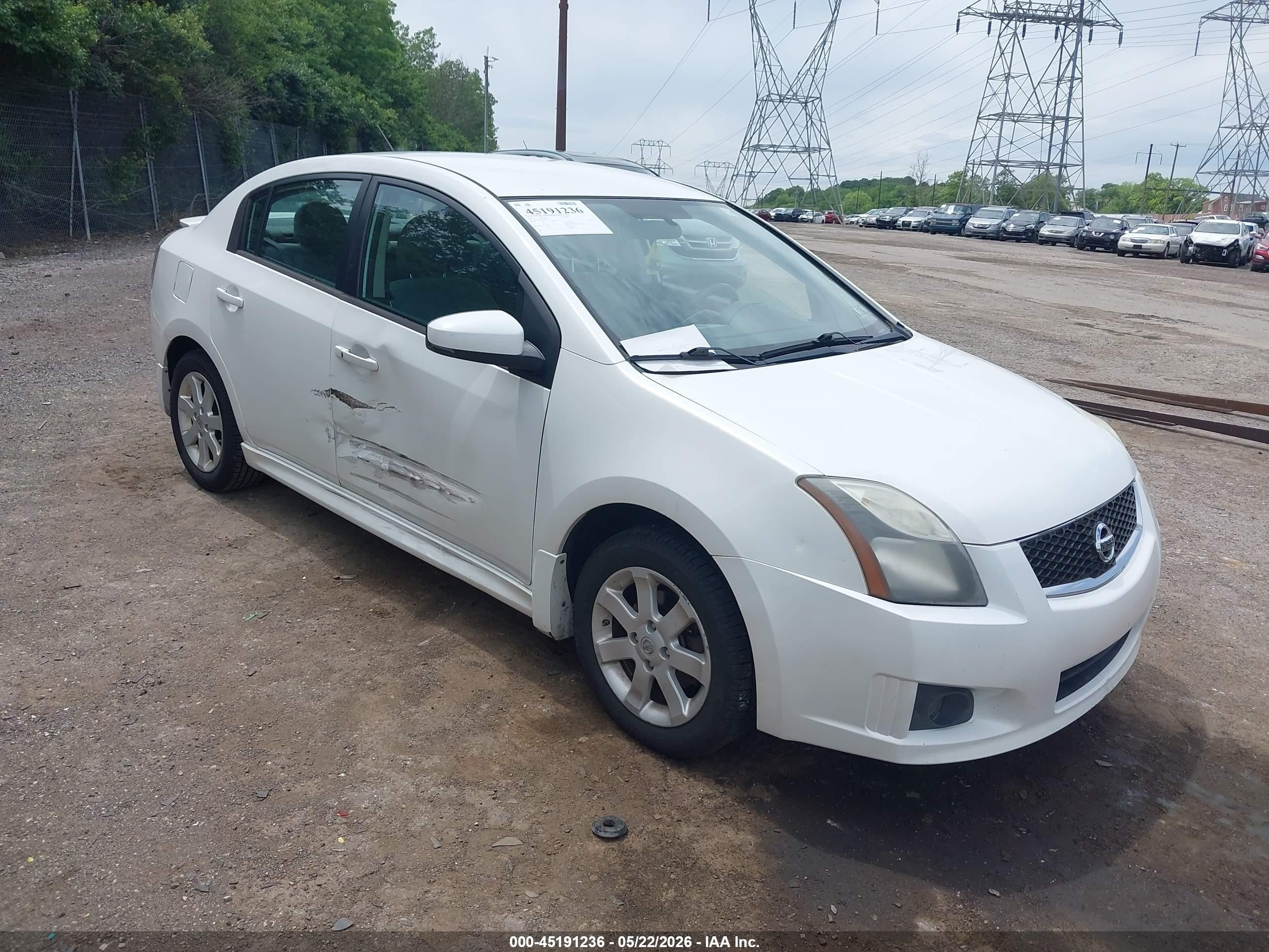 2011 Nissan Sentra 2.0sr White vin: 3N1AB6AP6BL654491
