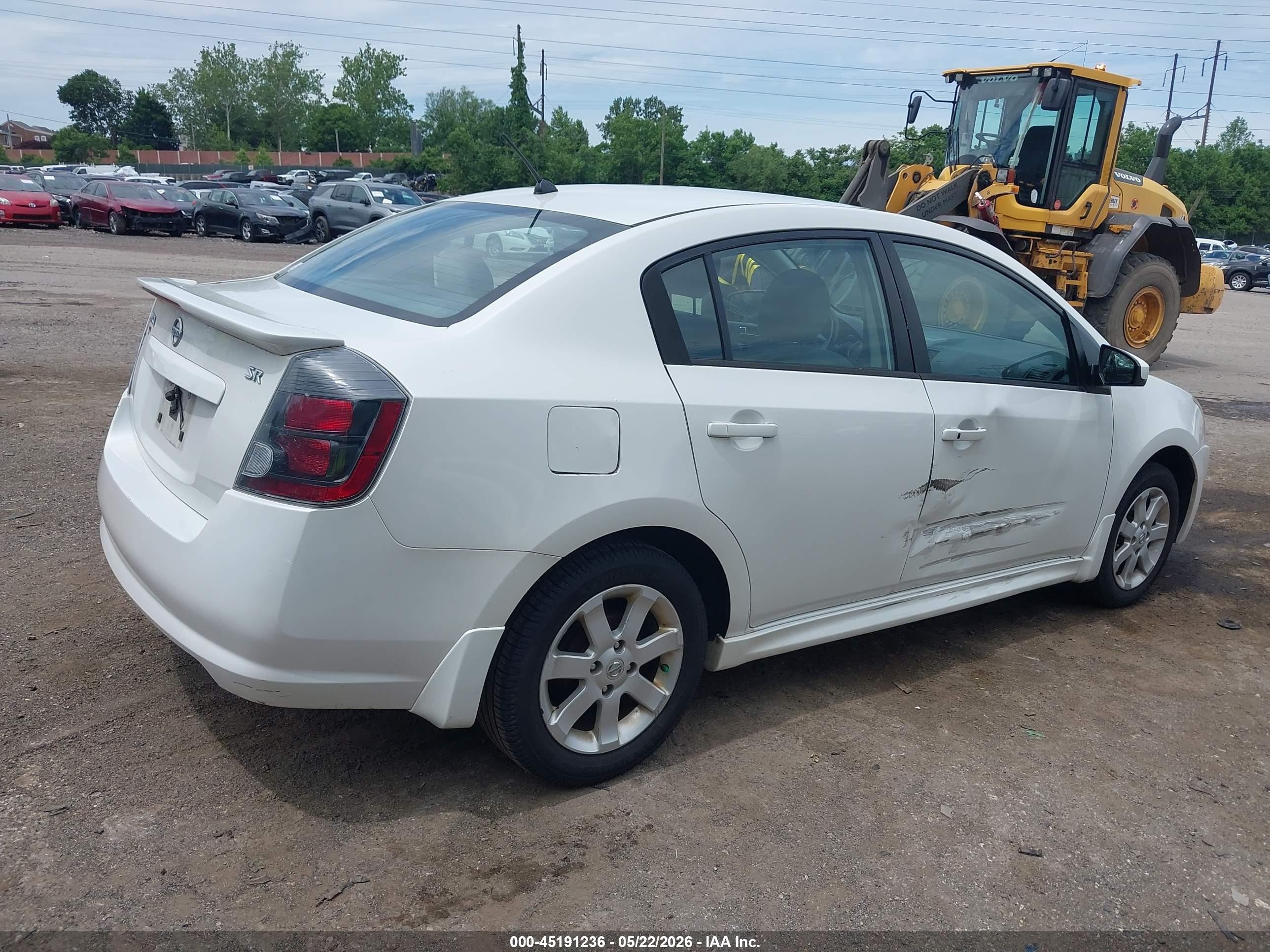 2011 Nissan Sentra 2.0sr White vin: 3N1AB6AP6BL654491