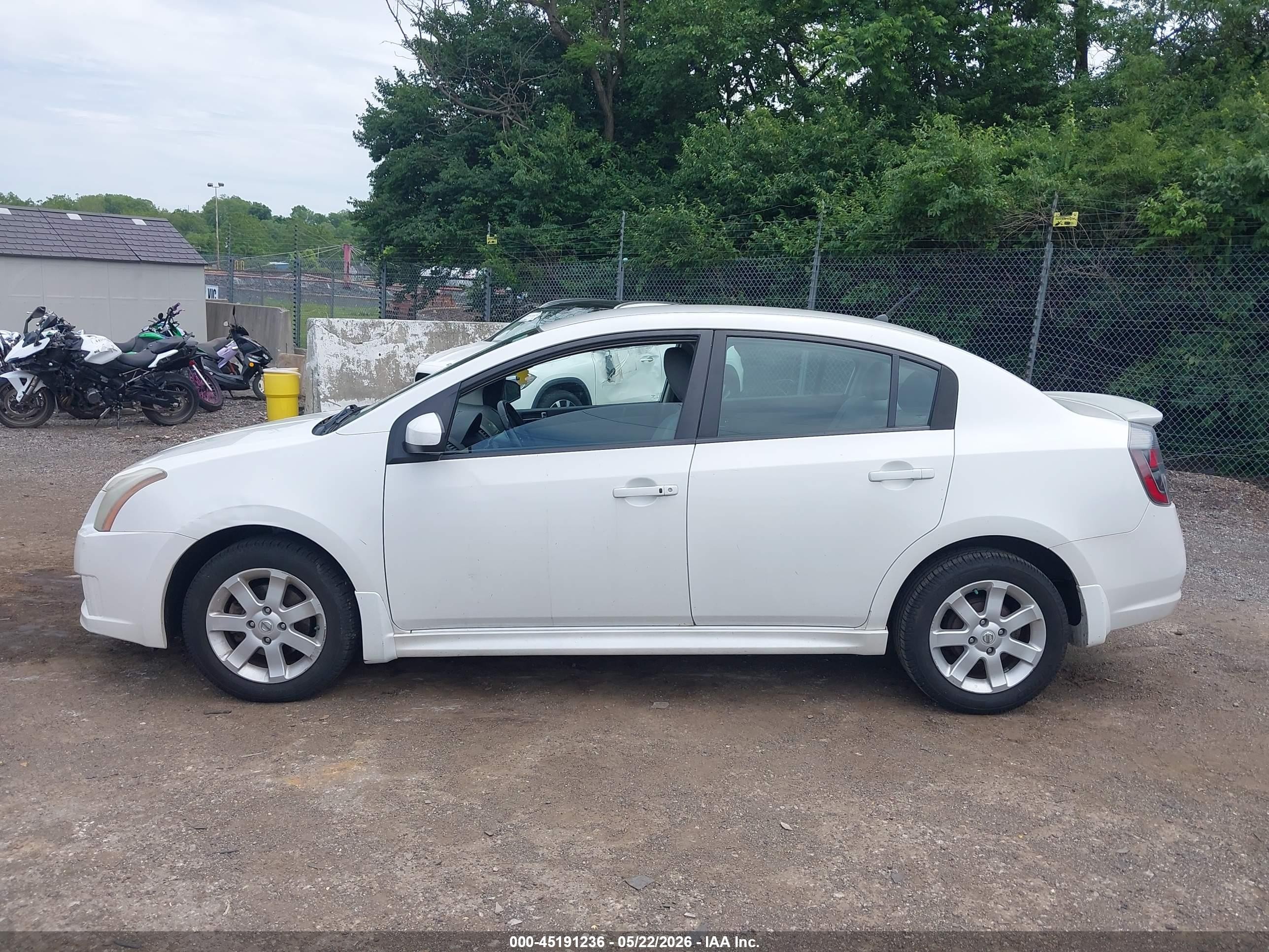 2011 Nissan Sentra 2.0sr White vin: 3N1AB6AP6BL654491