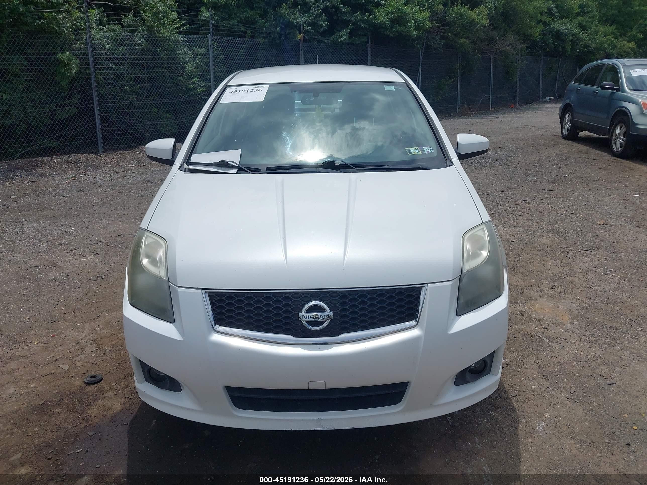 2011 Nissan Sentra 2.0sr White vin: 3N1AB6AP6BL654491