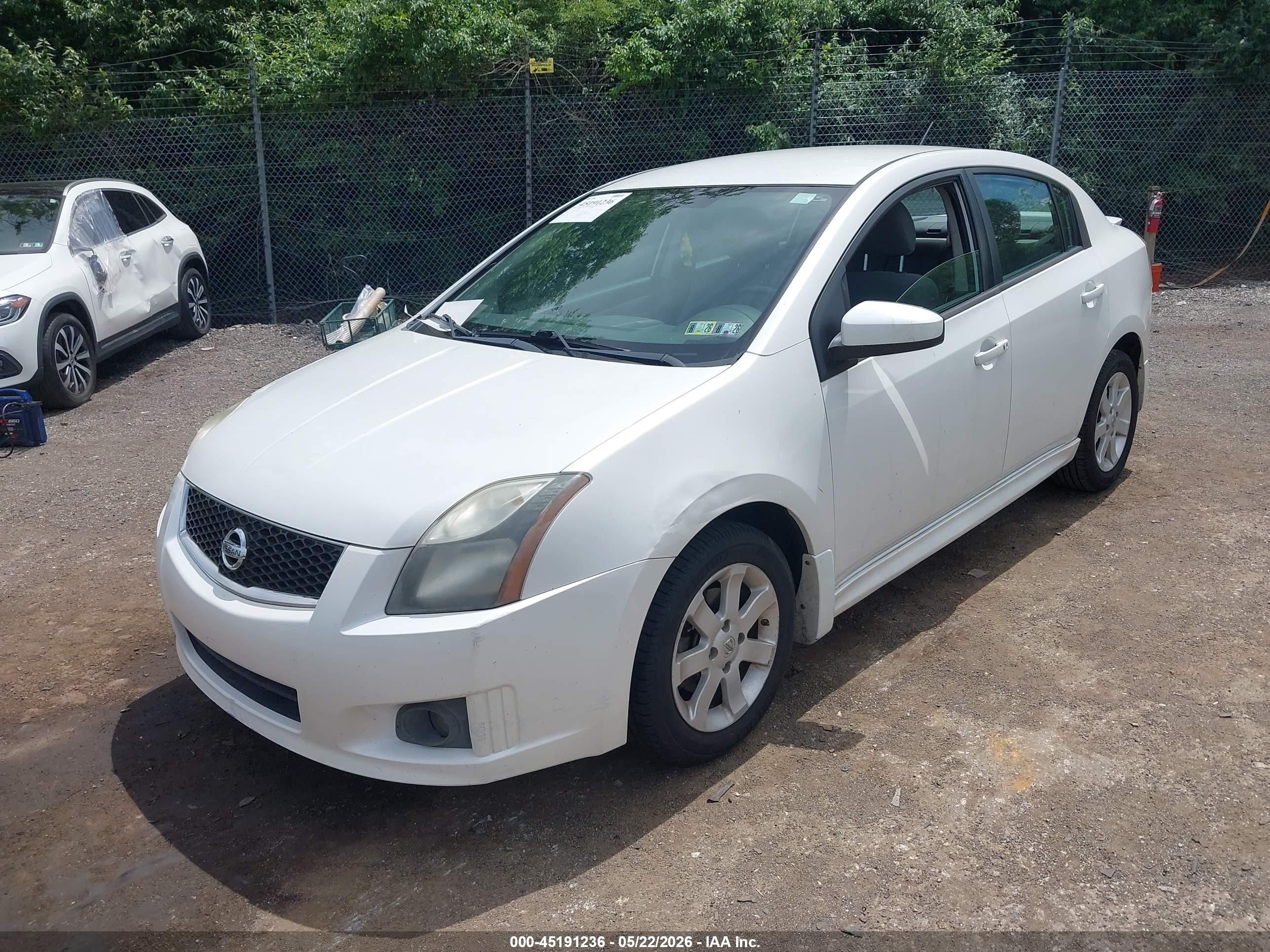 2011 Nissan Sentra 2.0sr White vin: 3N1AB6AP6BL654491
