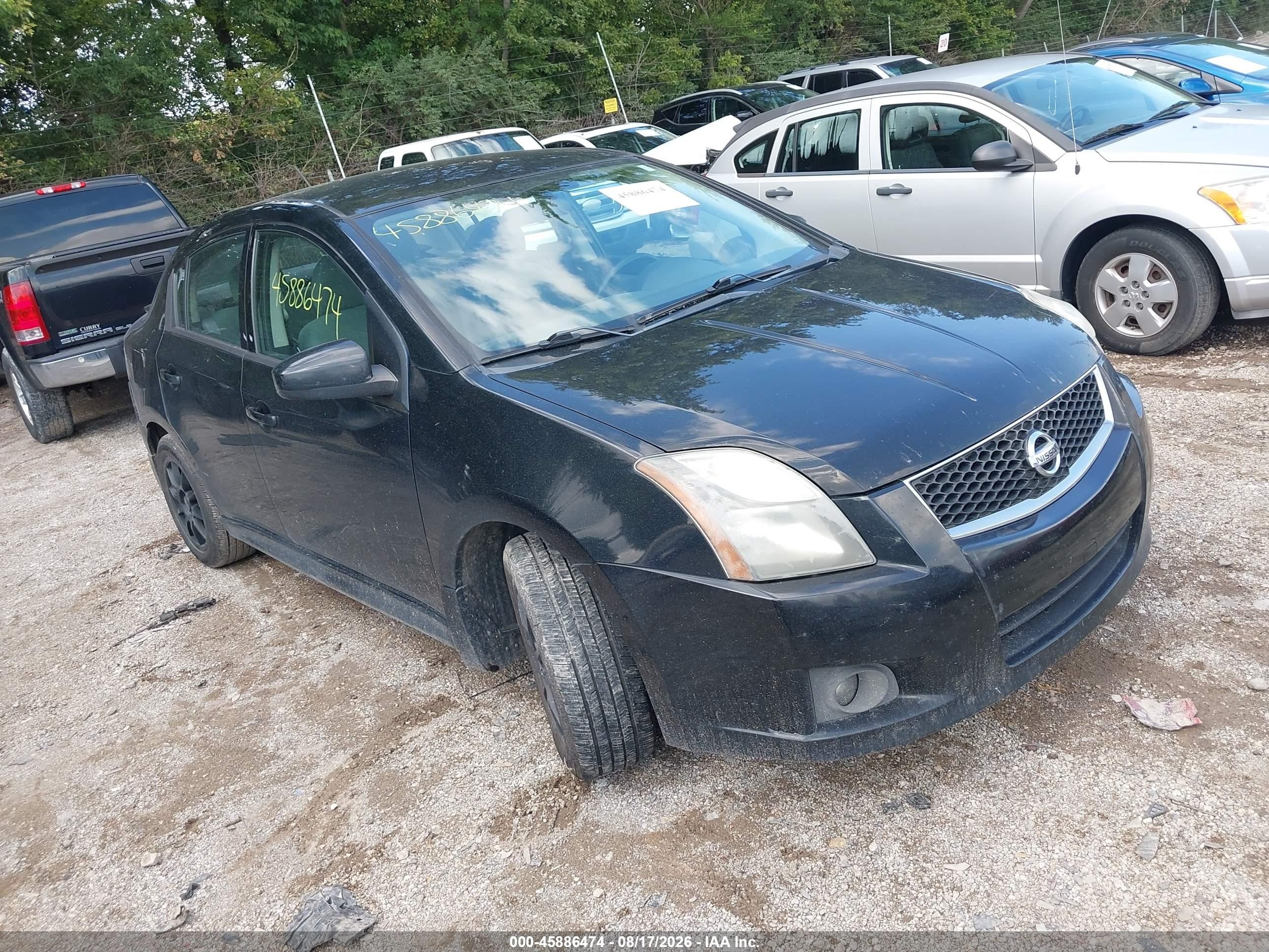 2011 Nissan Sentra 2.0sr Черный vin: 3N1AB6AP6BL659139