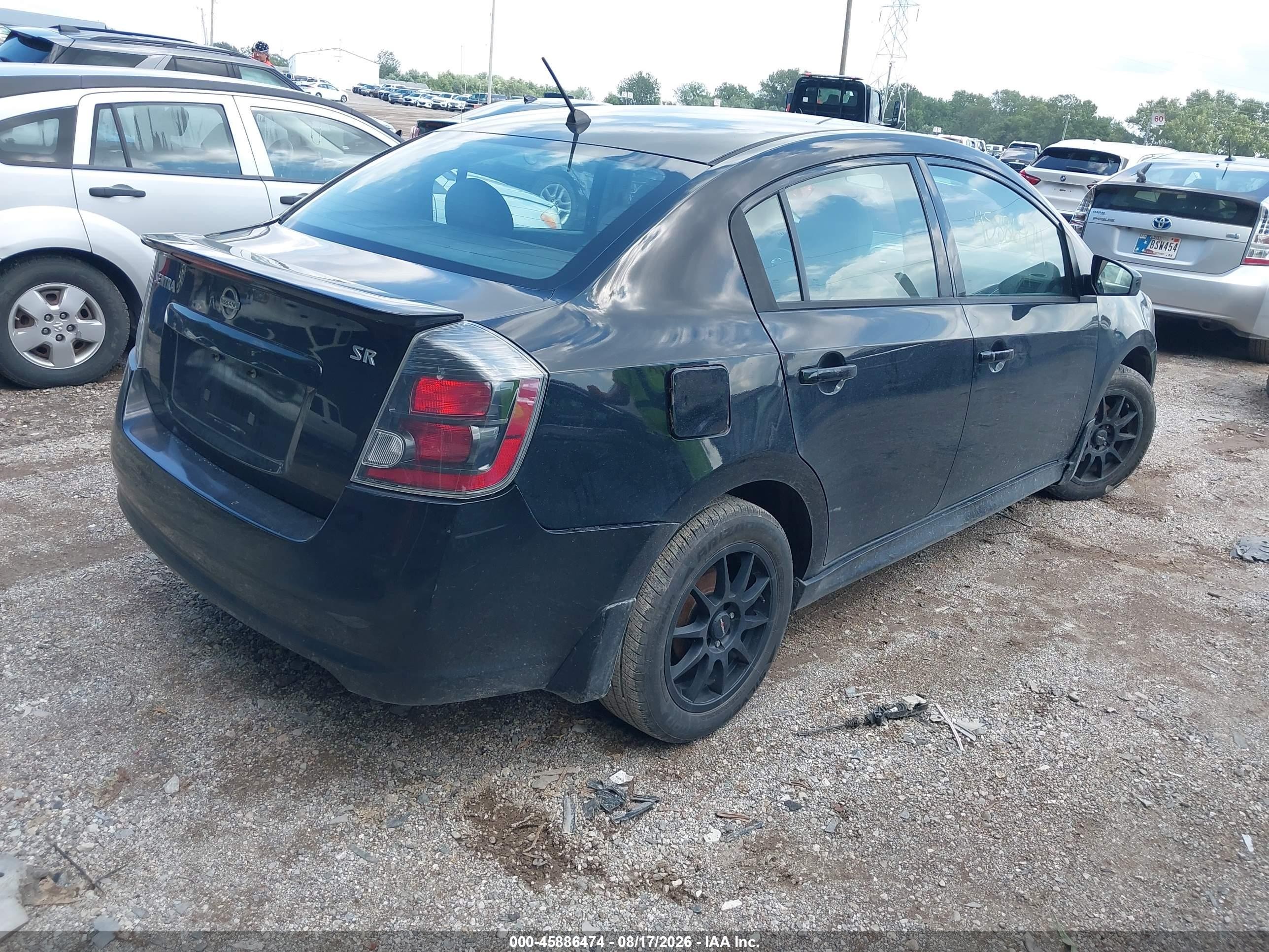 2011 Nissan Sentra 2.0sr Черный vin: 3N1AB6AP6BL659139