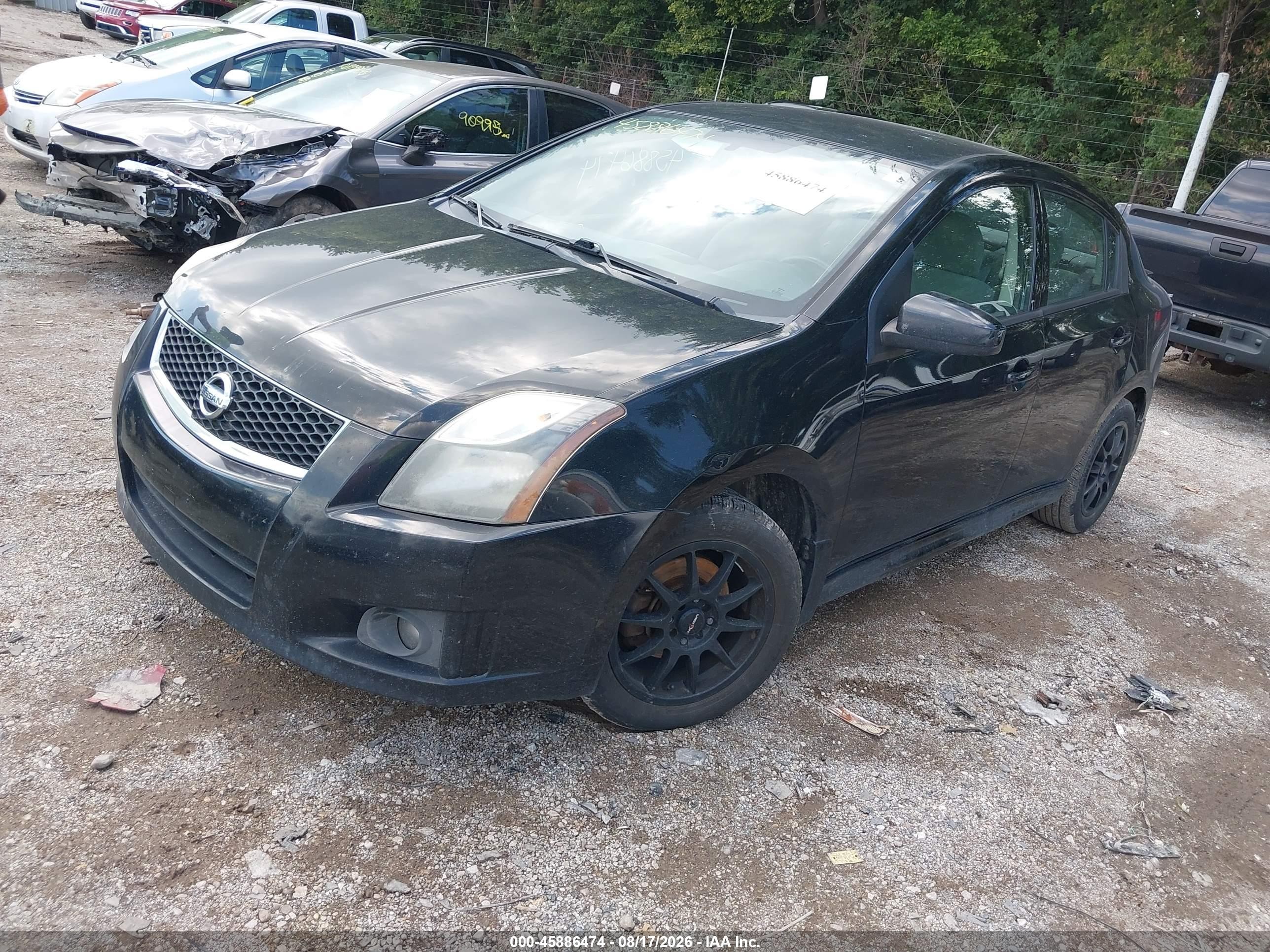 2011 Nissan Sentra 2.0sr Черный vin: 3N1AB6AP6BL659139