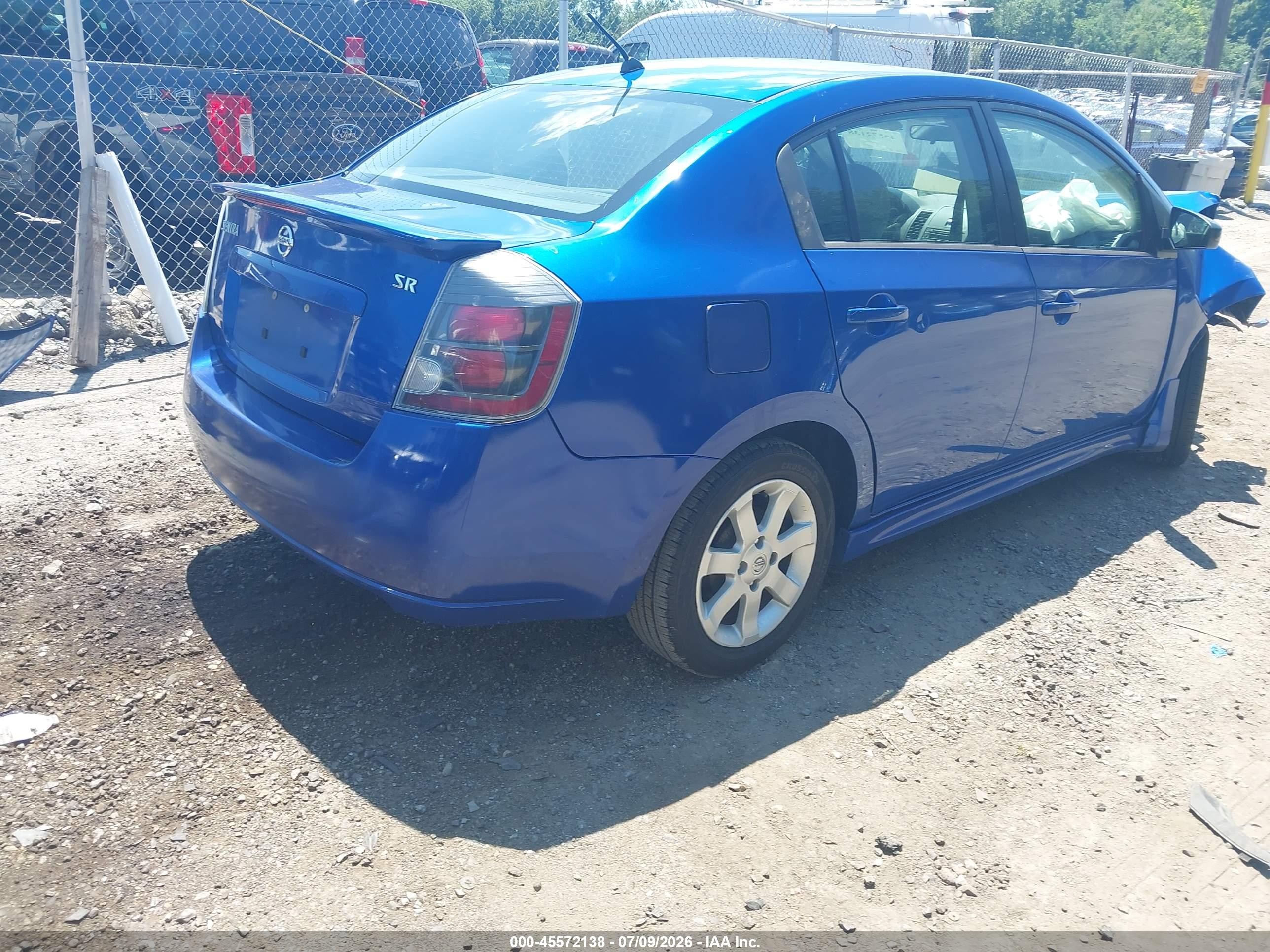 2011 Nissan Sentra 2.0sr Blue vin: 3N1AB6AP6BL690195