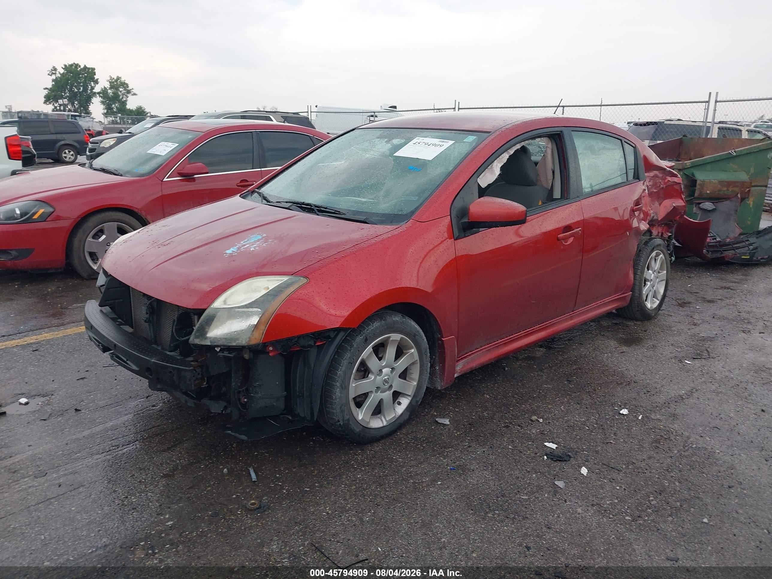 2011 Nissan Sentra 2.0sr Красный vin: 3N1AB6AP6BL705942