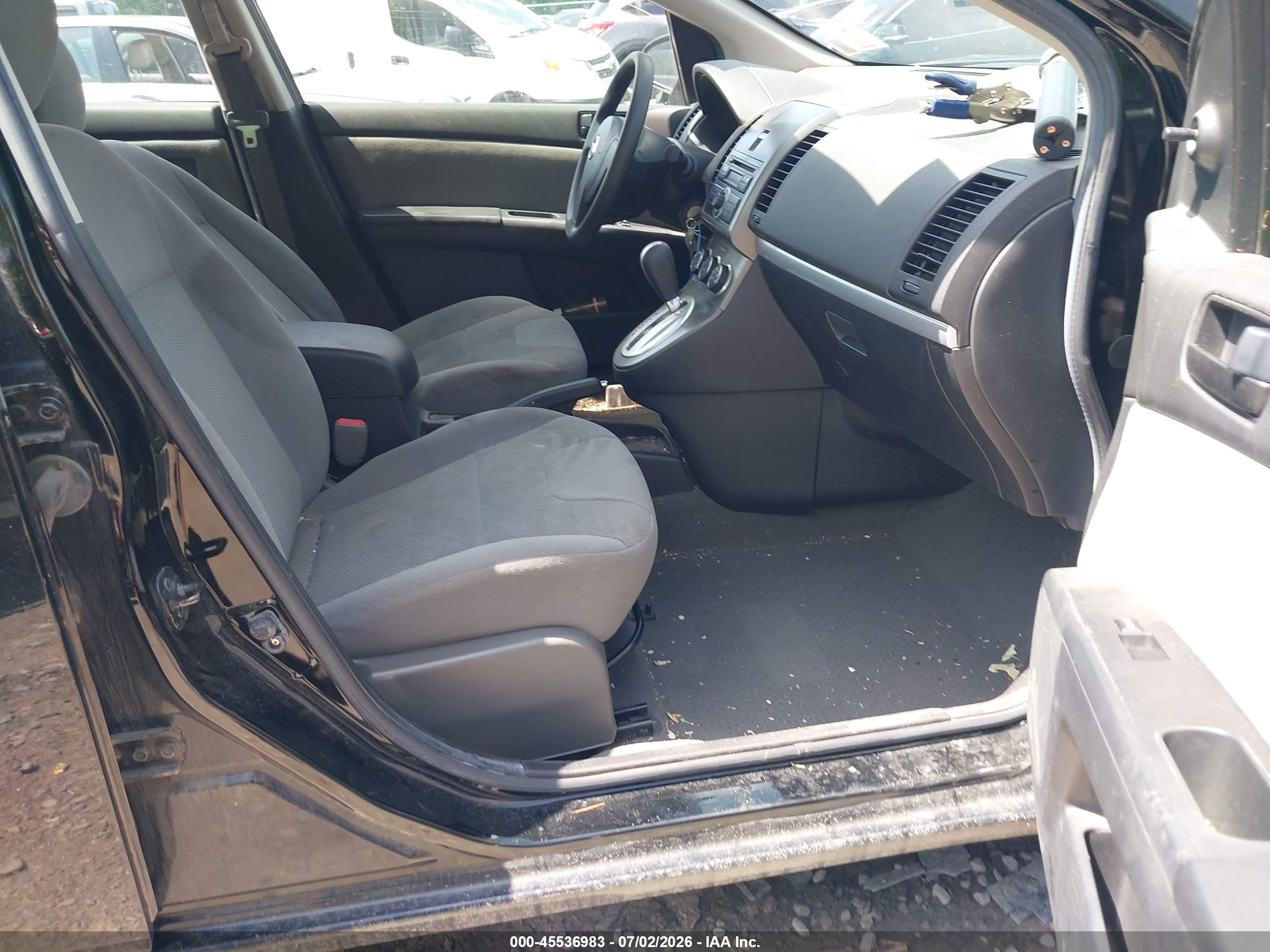 2011 Nissan Sentra 2.0 Black vin: 3N1AB6AP6BL717881