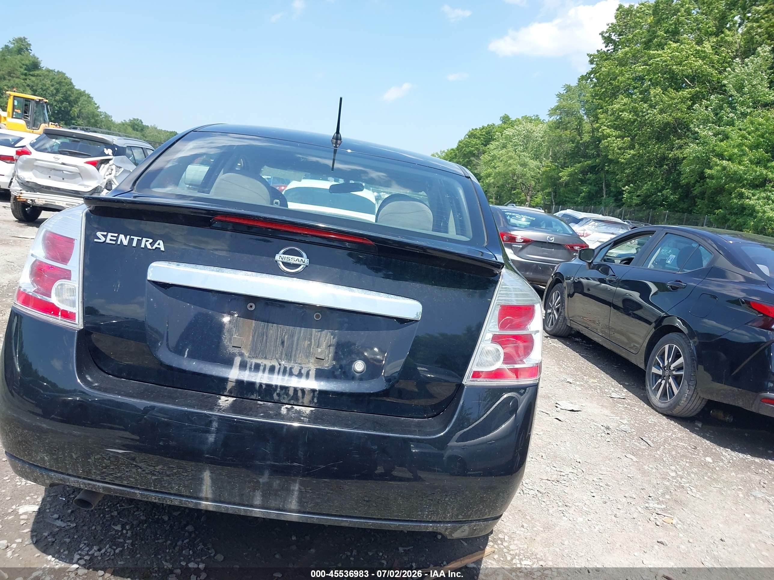 2011 Nissan Sentra 2.0 Black vin: 3N1AB6AP6BL717881