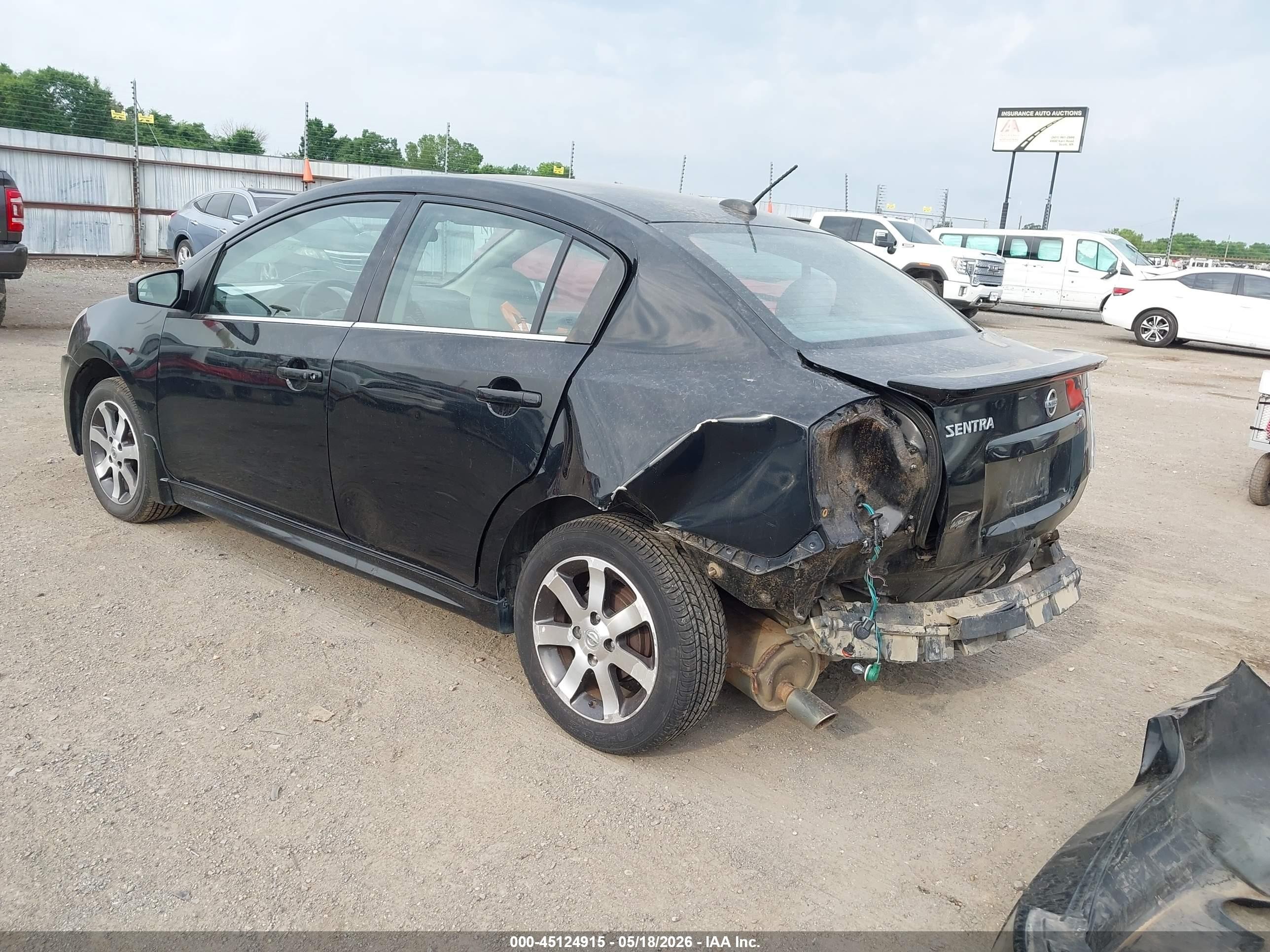 2011 Nissan Sentra 2.0sr Черный vin: 3N1AB6AP6BL729268