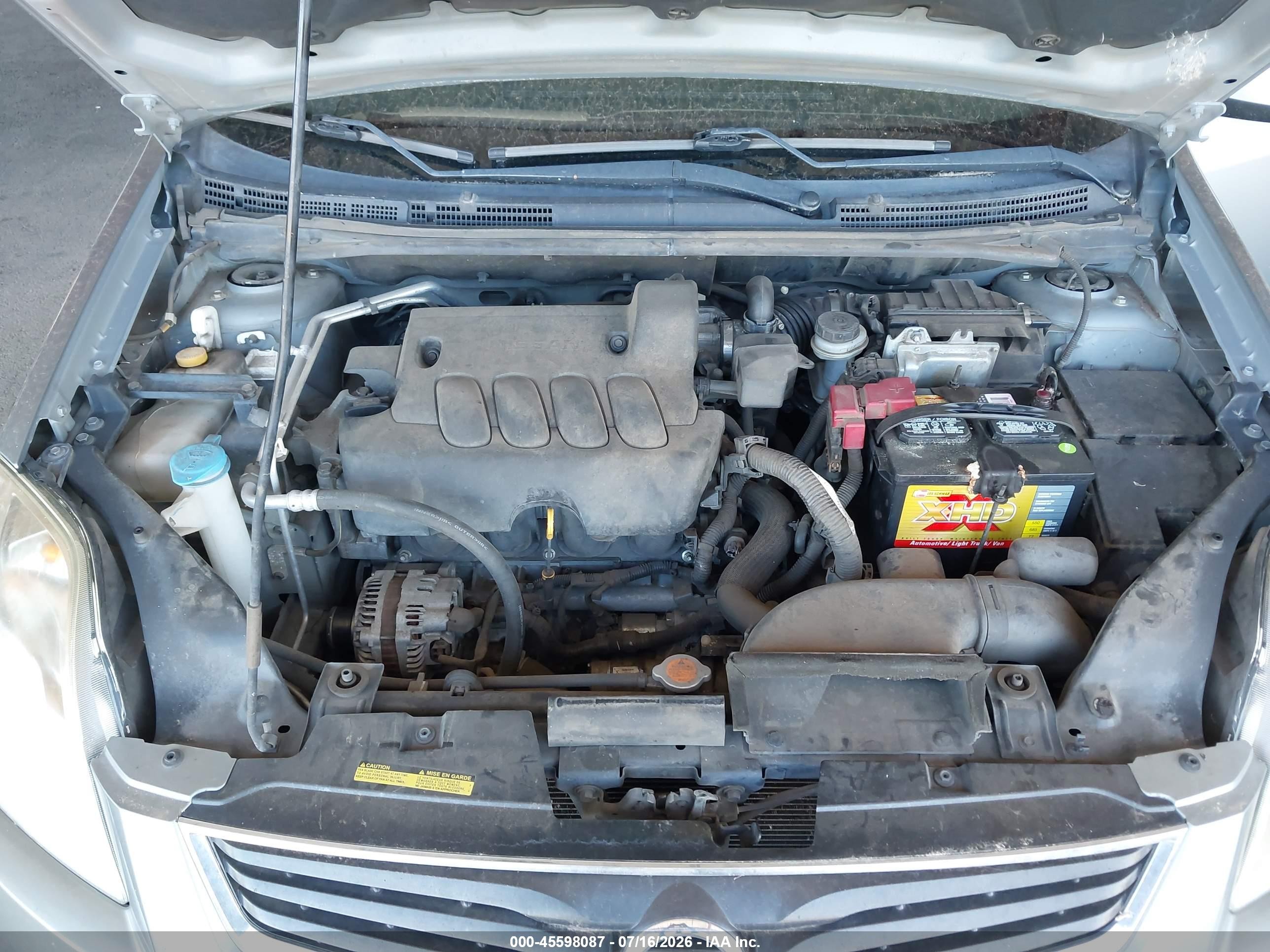 2012 Nissan Sentra 2.0 Серый vin: 3N1AB6AP6CL605275