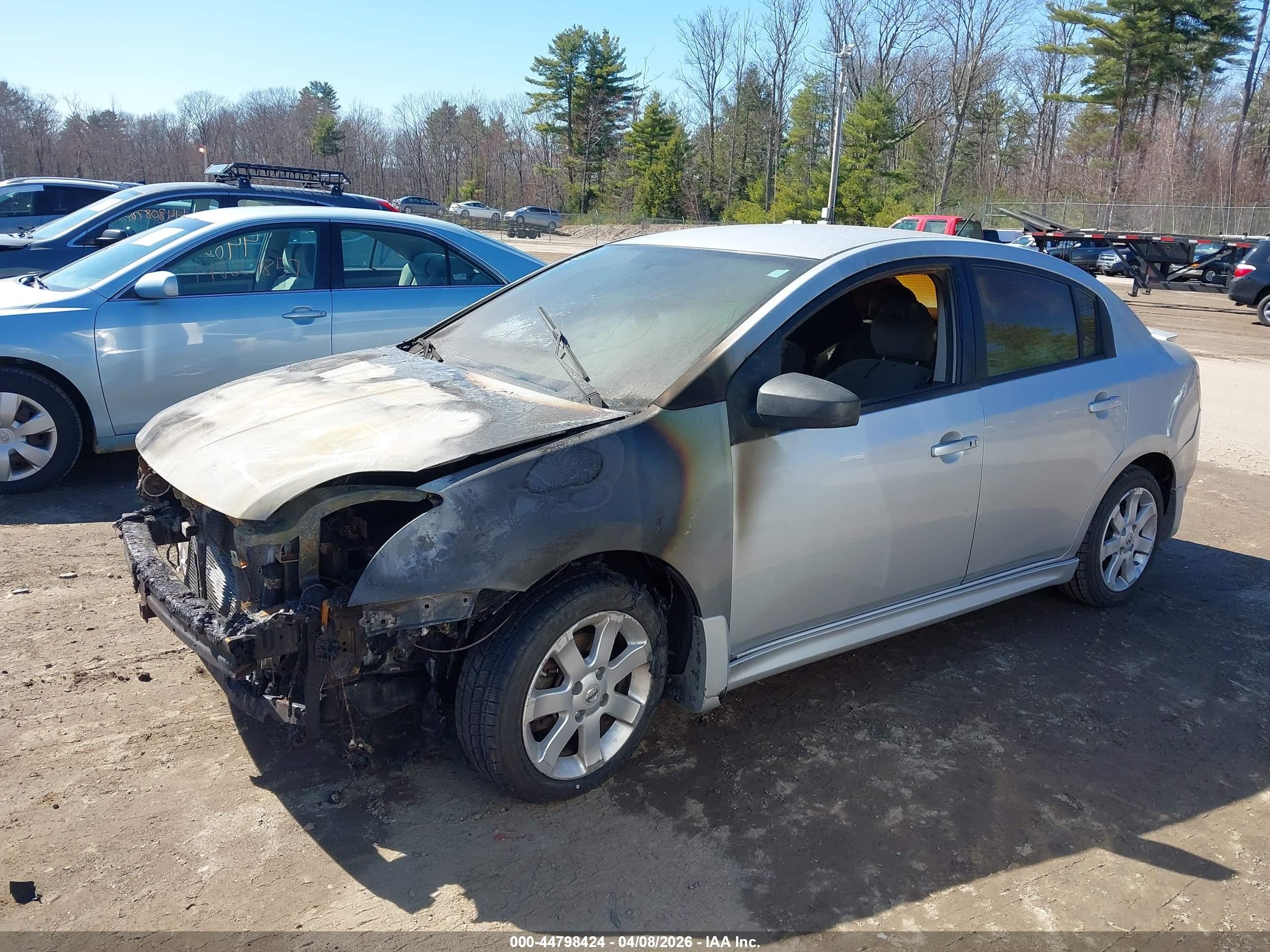 2012 Nissan Sentra 2.0 Sr Silver vin: 3N1AB6AP6CL613134