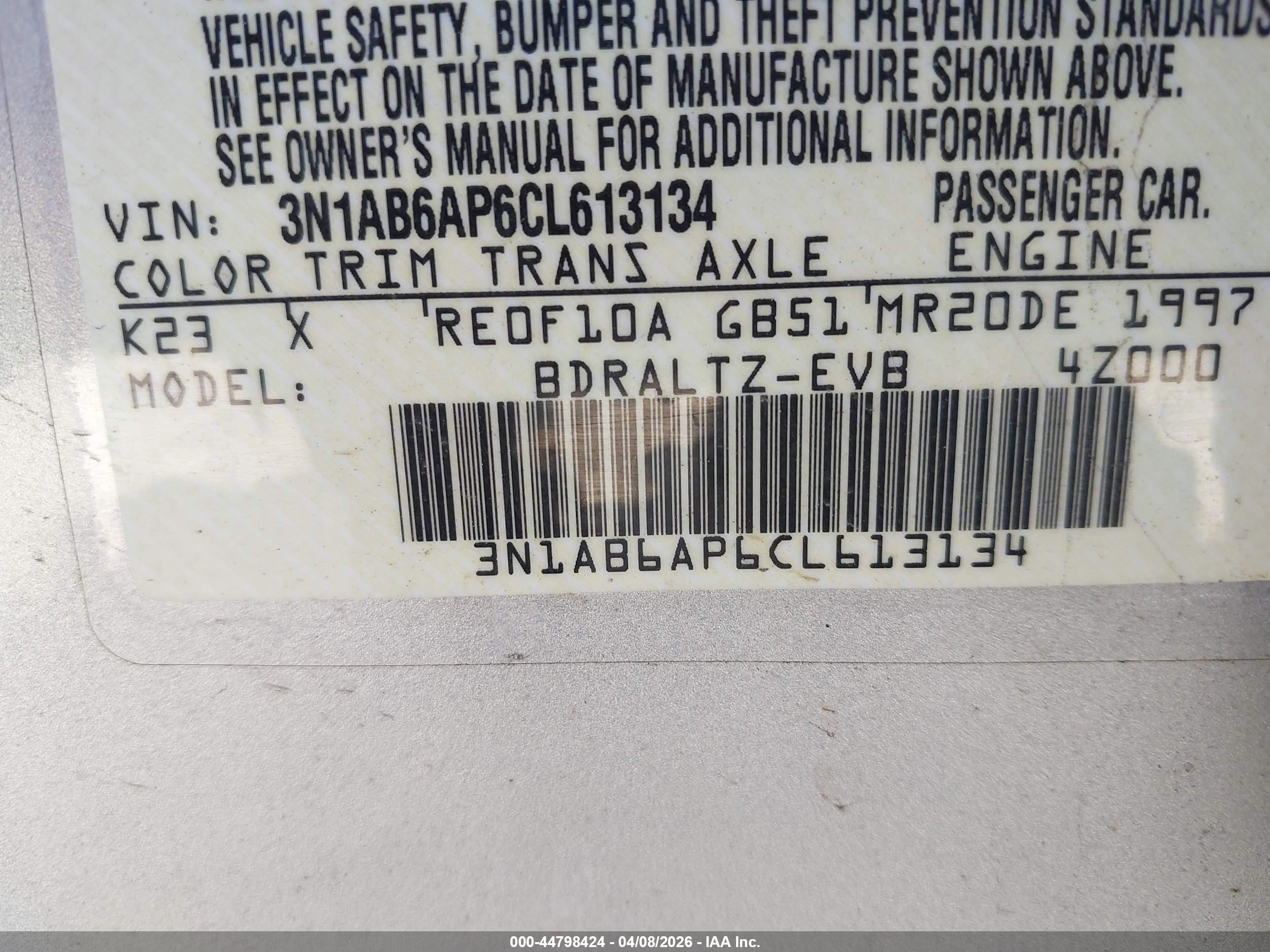 2012 Nissan Sentra 2.0 Sr Silver vin: 3N1AB6AP6CL613134
