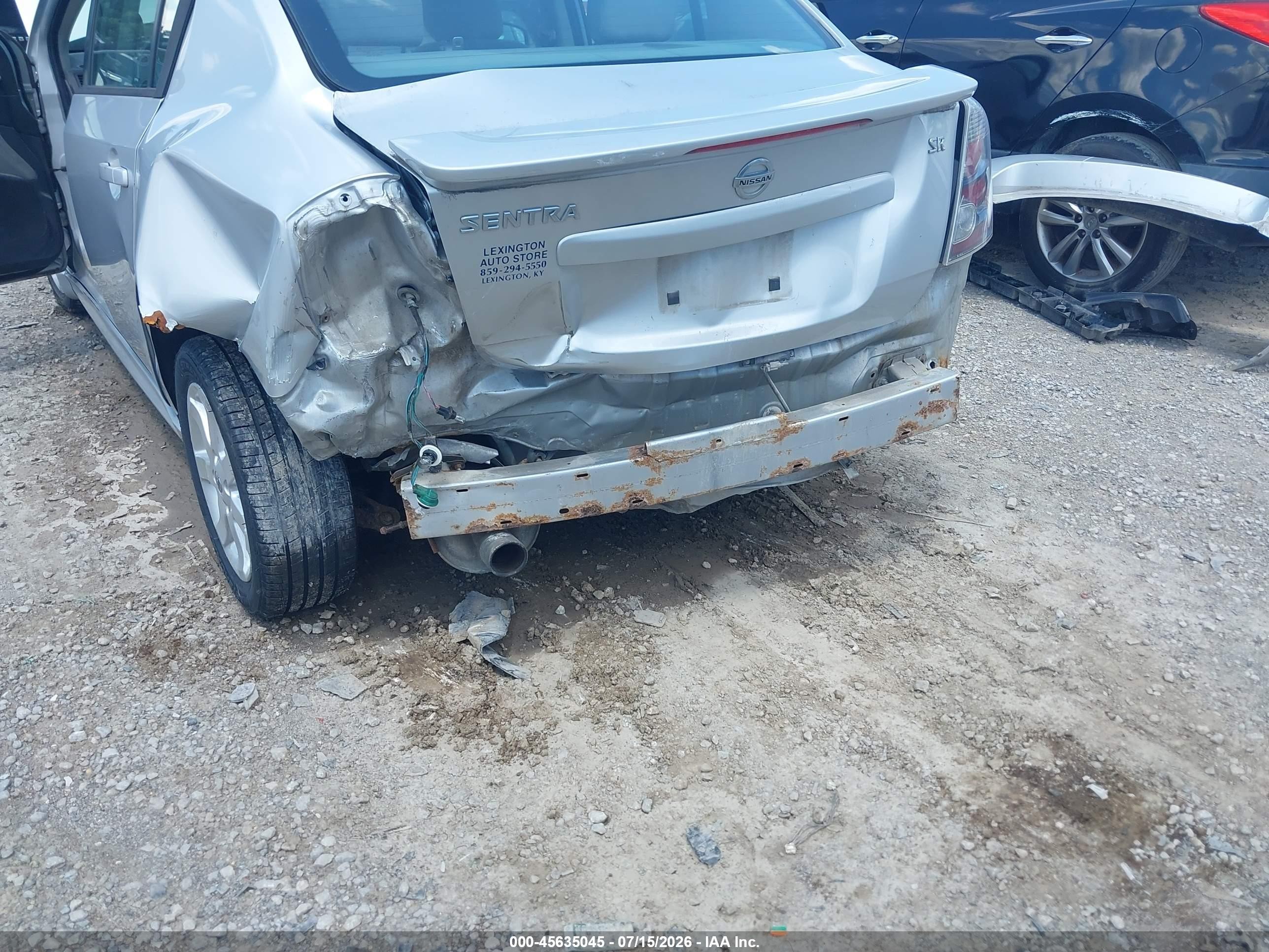 2012 Nissan Sentra 2.0 Sr Gray vin: 3N1AB6AP6CL616888