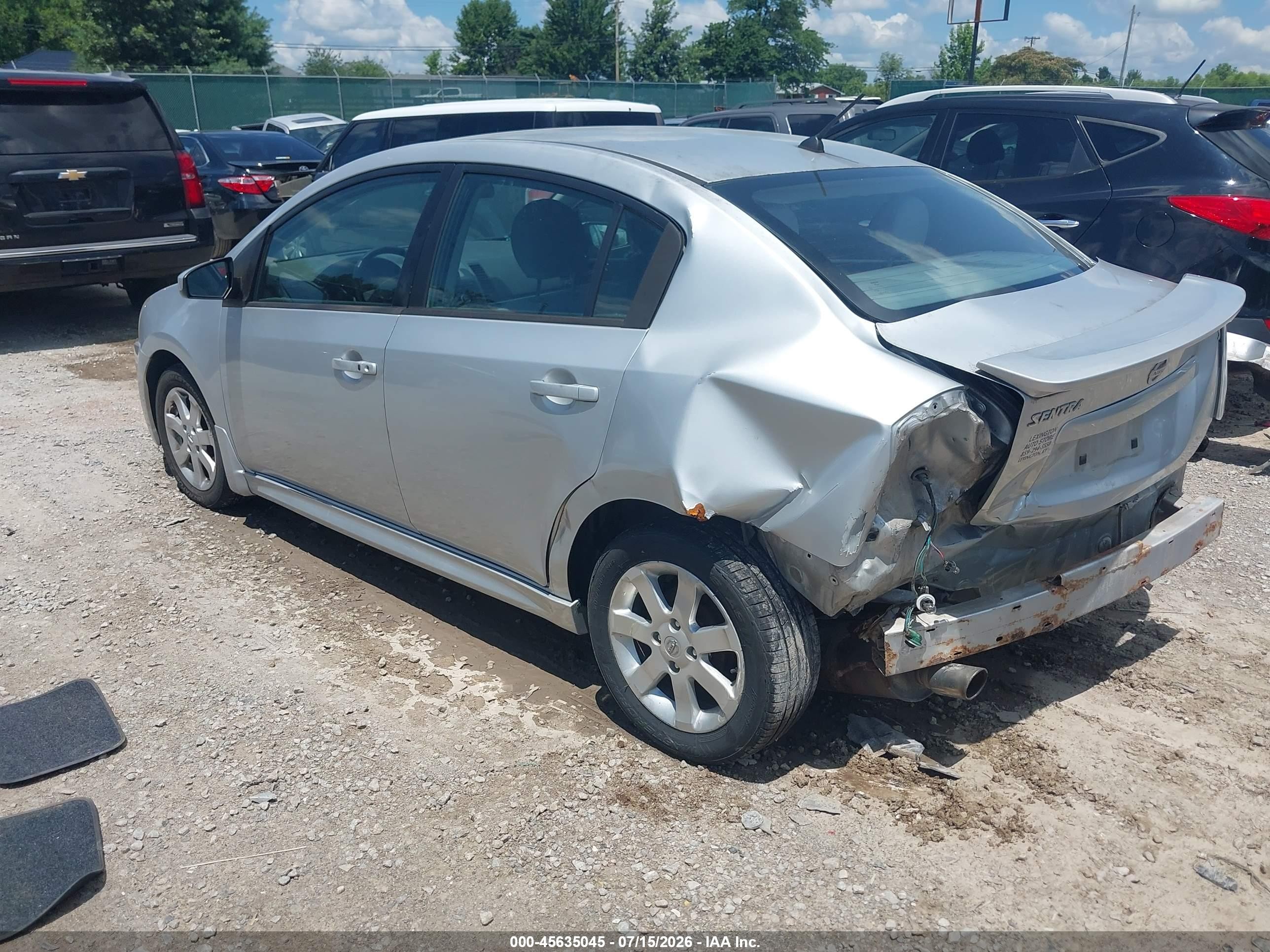 2012 Nissan Sentra 2.0 Sr Gray vin: 3N1AB6AP6CL616888