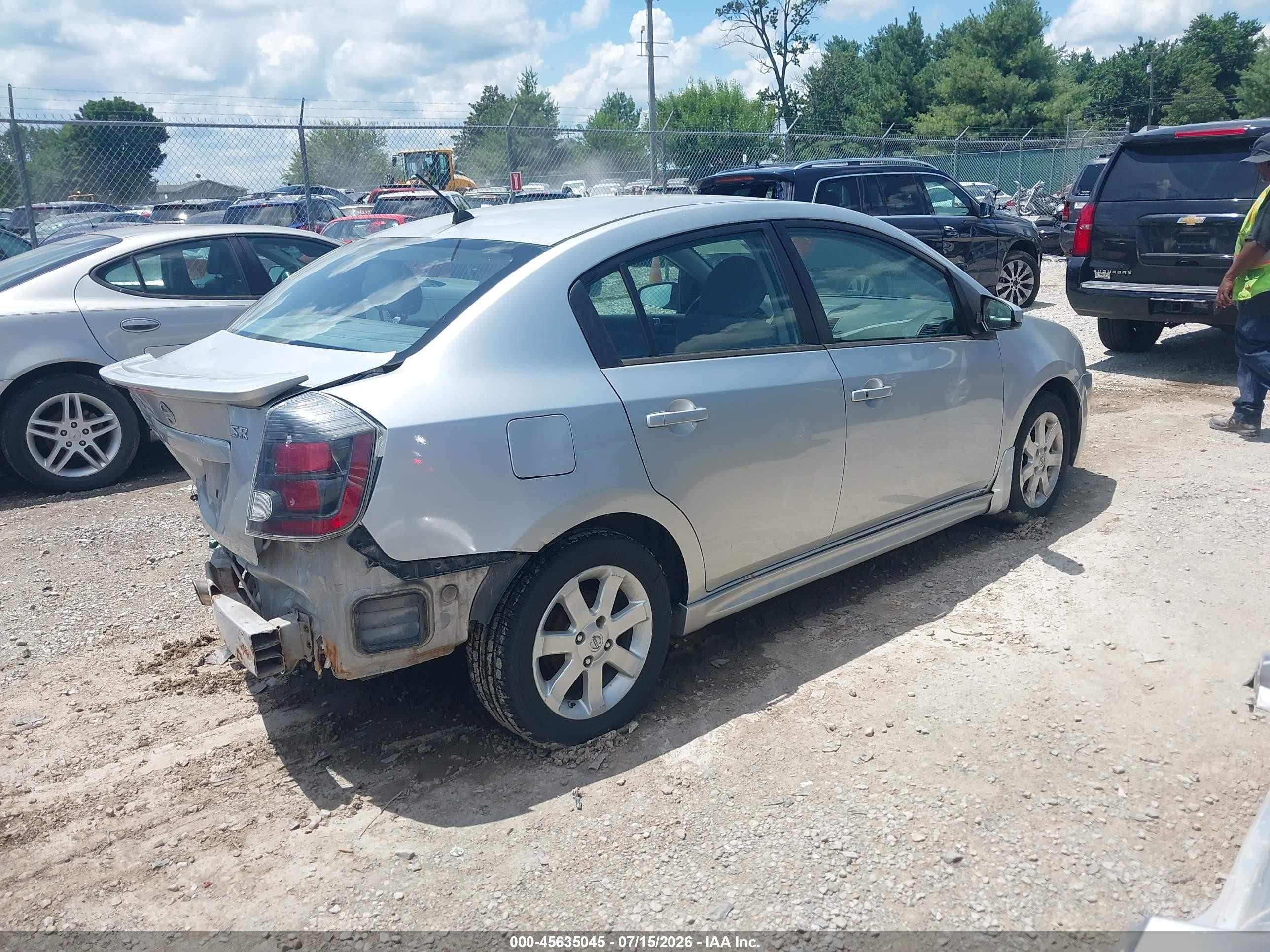 2012 Nissan Sentra 2.0 Sr Gray vin: 3N1AB6AP6CL616888