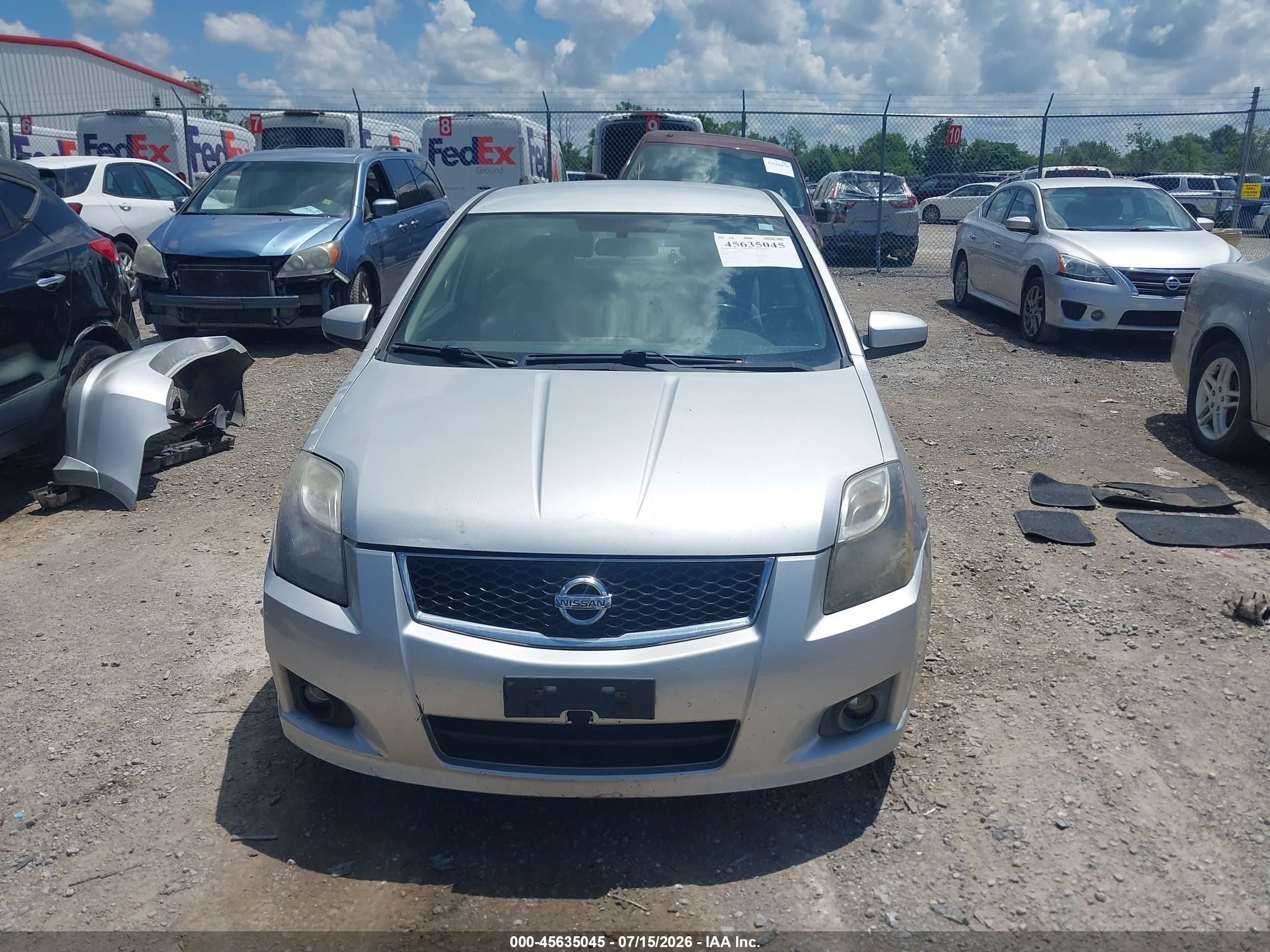 2012 Nissan Sentra 2.0 Sr Gray vin: 3N1AB6AP6CL616888
