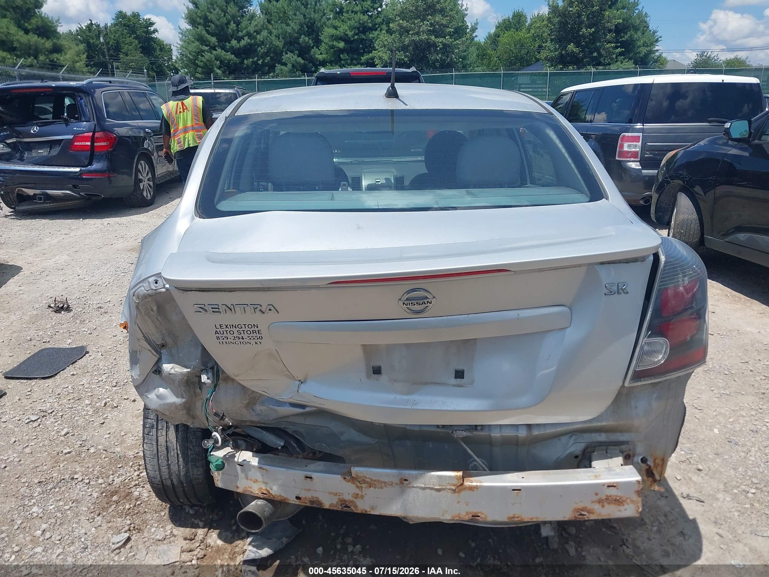 2012 Nissan Sentra 2.0 Sr Gray vin: 3N1AB6AP6CL616888