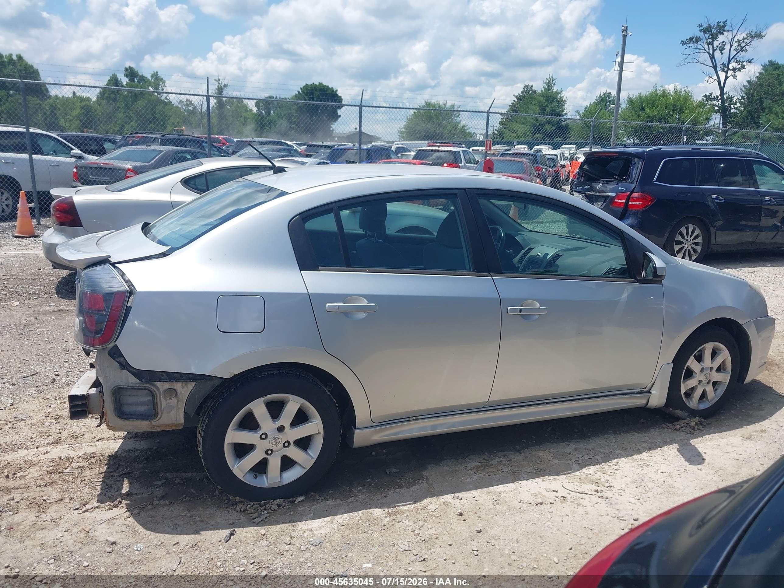 2012 Nissan Sentra 2.0 Sr Gray vin: 3N1AB6AP6CL616888
