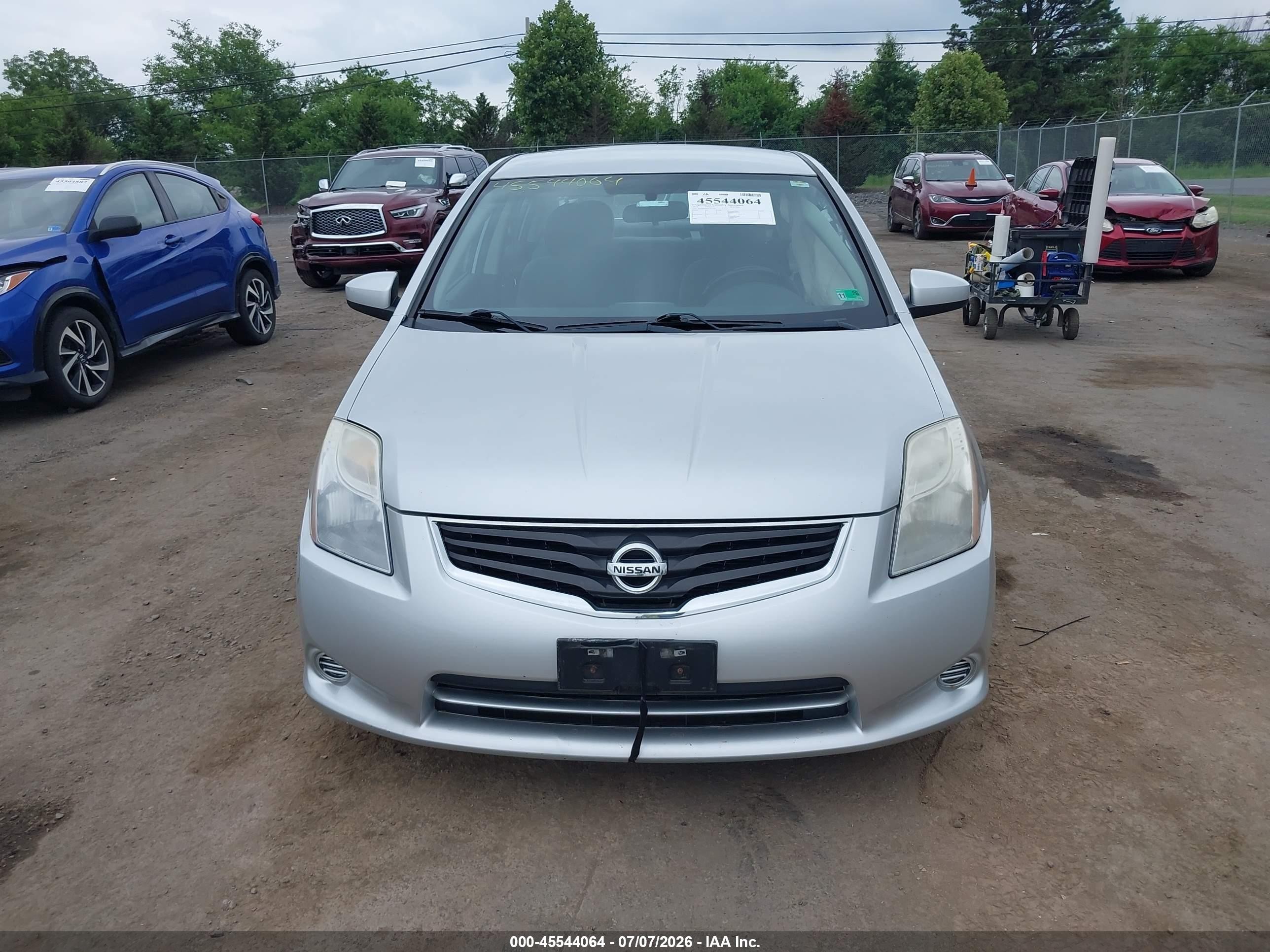 2012 Nissan Sentra 2.0 S Silver vin: 3N1AB6AP6CL617734