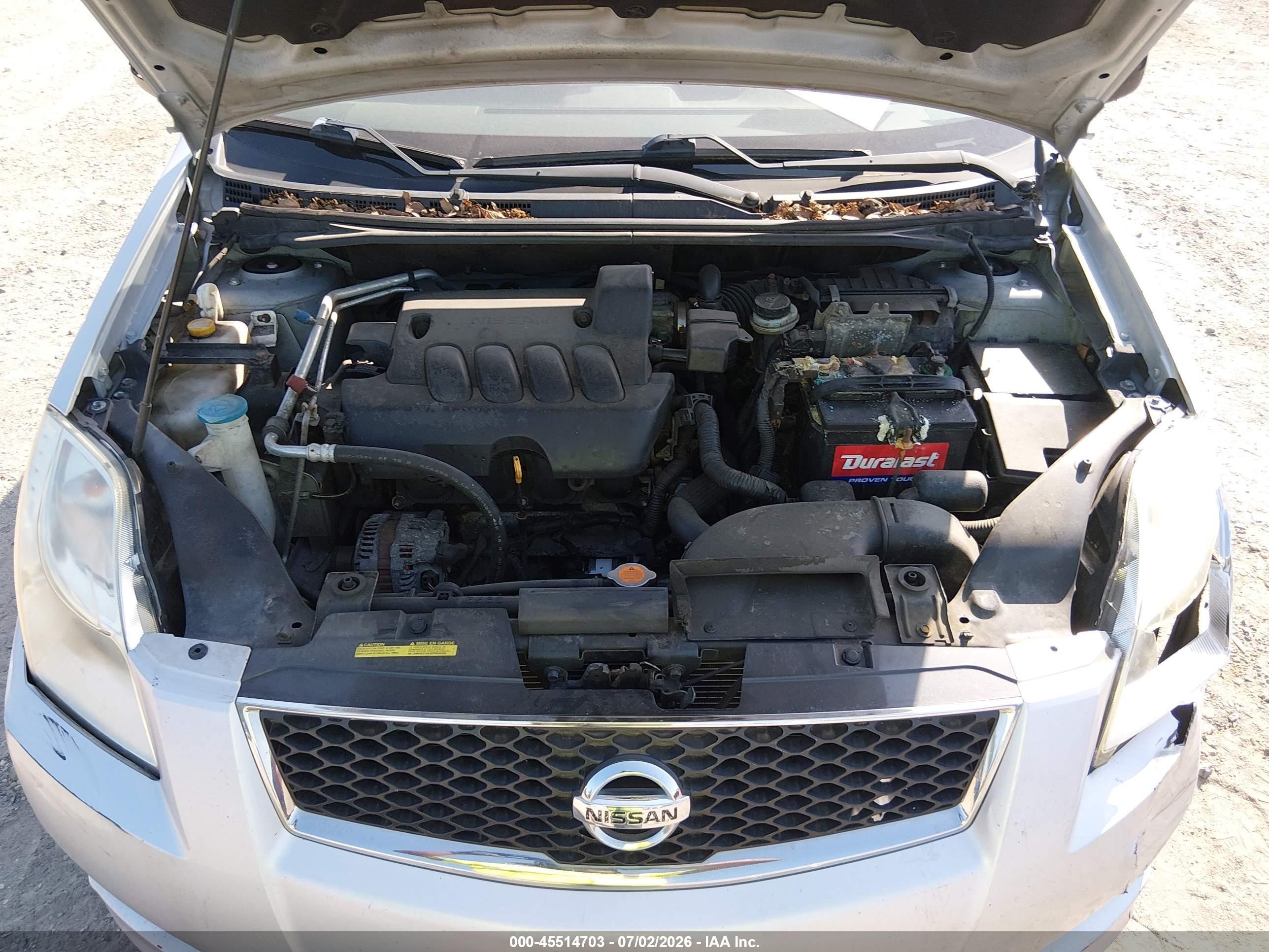 2012 Nissan Sentra 2.0 Sr Silver vin: 3N1AB6AP6CL628023