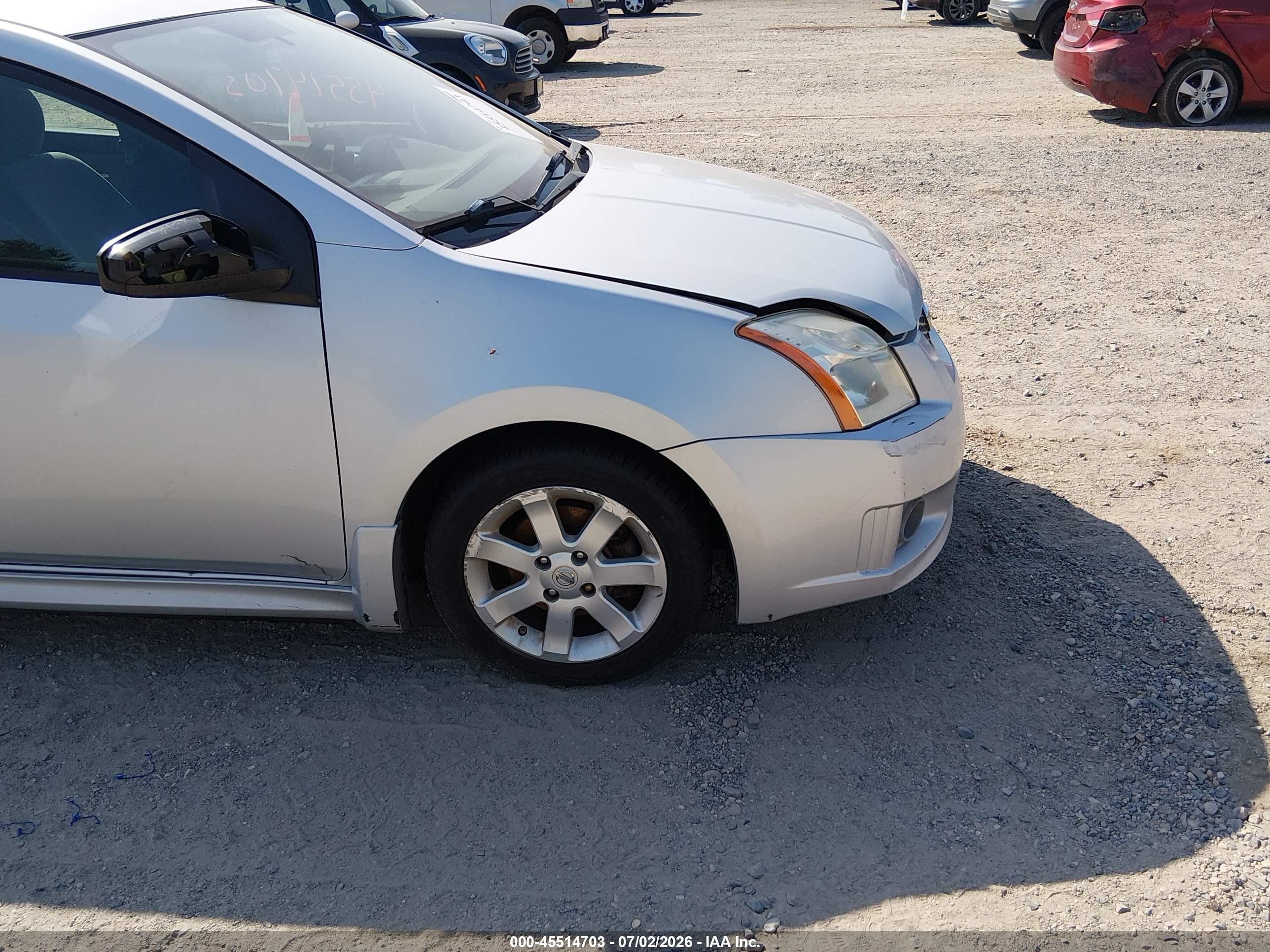 2012 Nissan Sentra 2.0 Sr Silver vin: 3N1AB6AP6CL628023