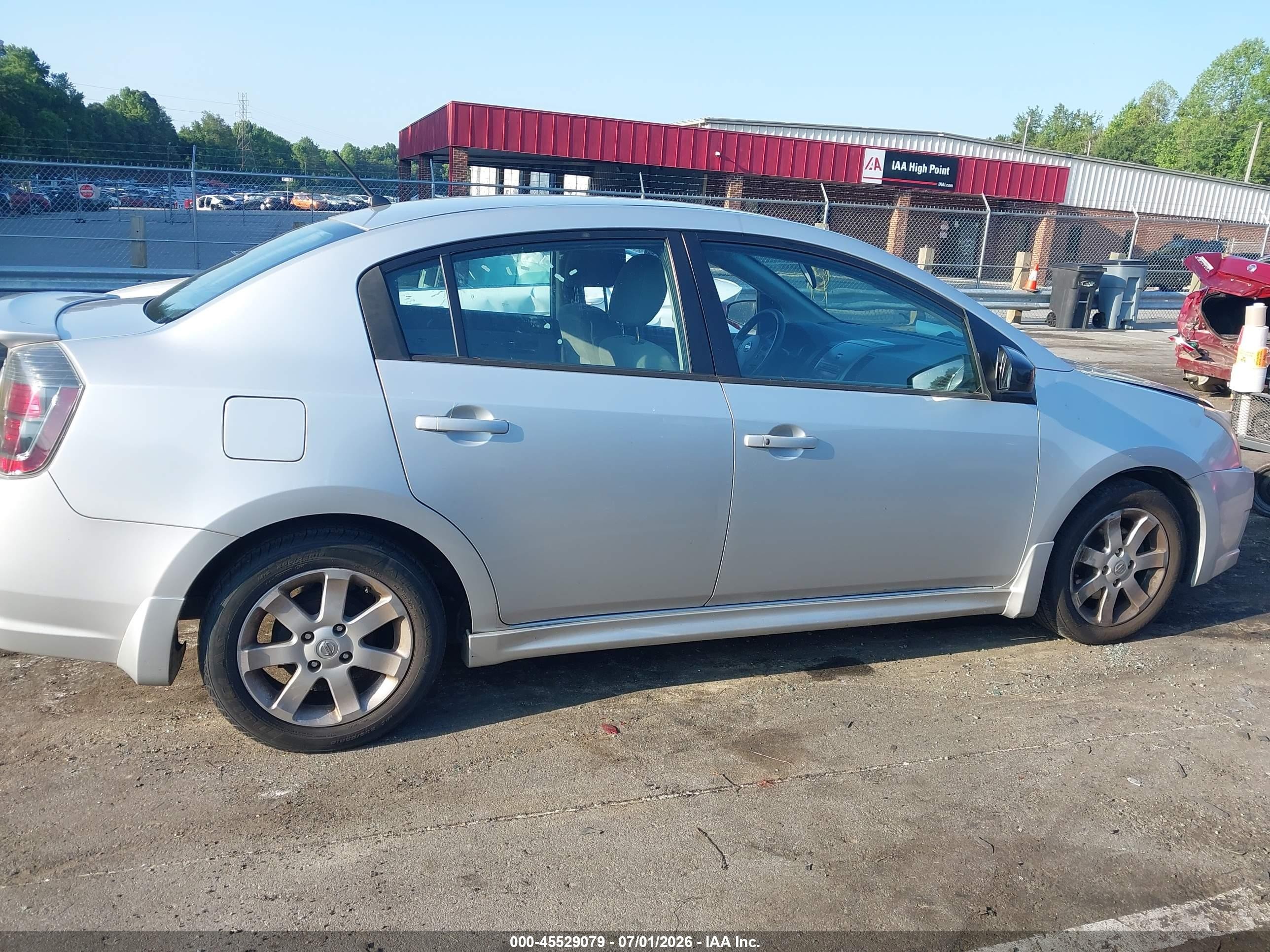 2012 Nissan Sentra 2.0 Sr Silver vin: 3N1AB6AP6CL655562