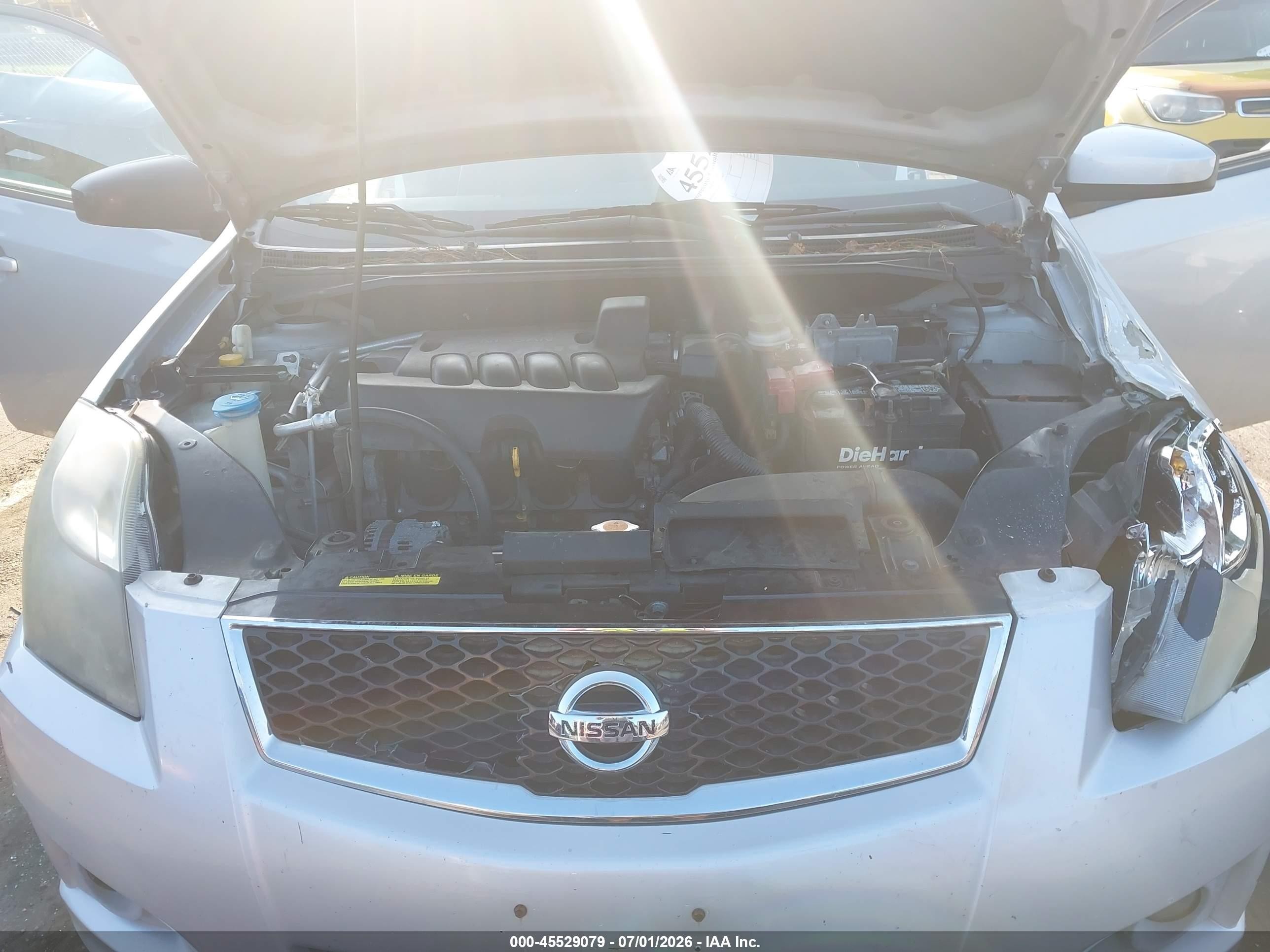 2012 Nissan Sentra 2.0 Sr Silver vin: 3N1AB6AP6CL655562