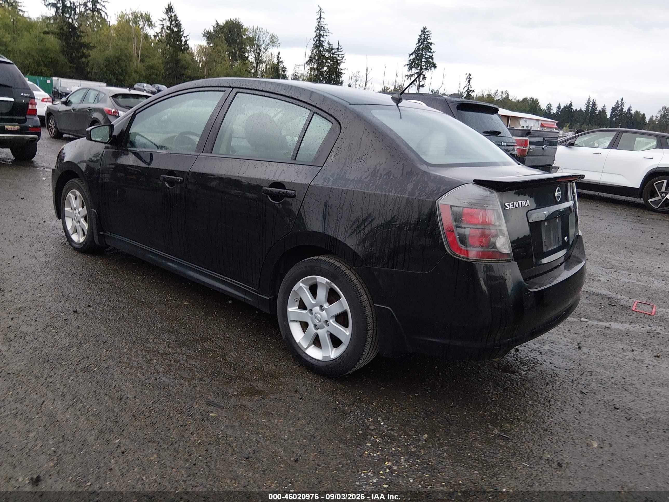 2012 Nissan Sentra 2.0 Sr Black vin: 3N1AB6AP6CL661832