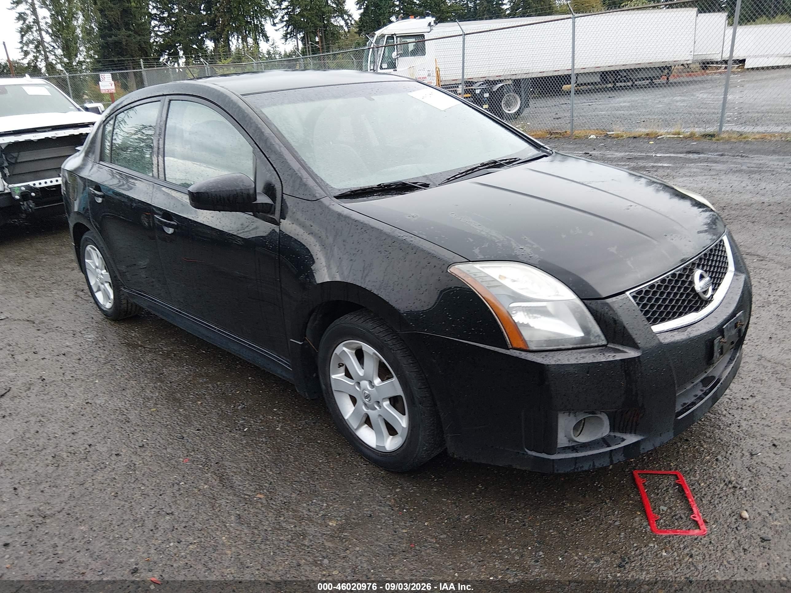 2012 Nissan Sentra 2.0 Sr Black vin: 3N1AB6AP6CL661832