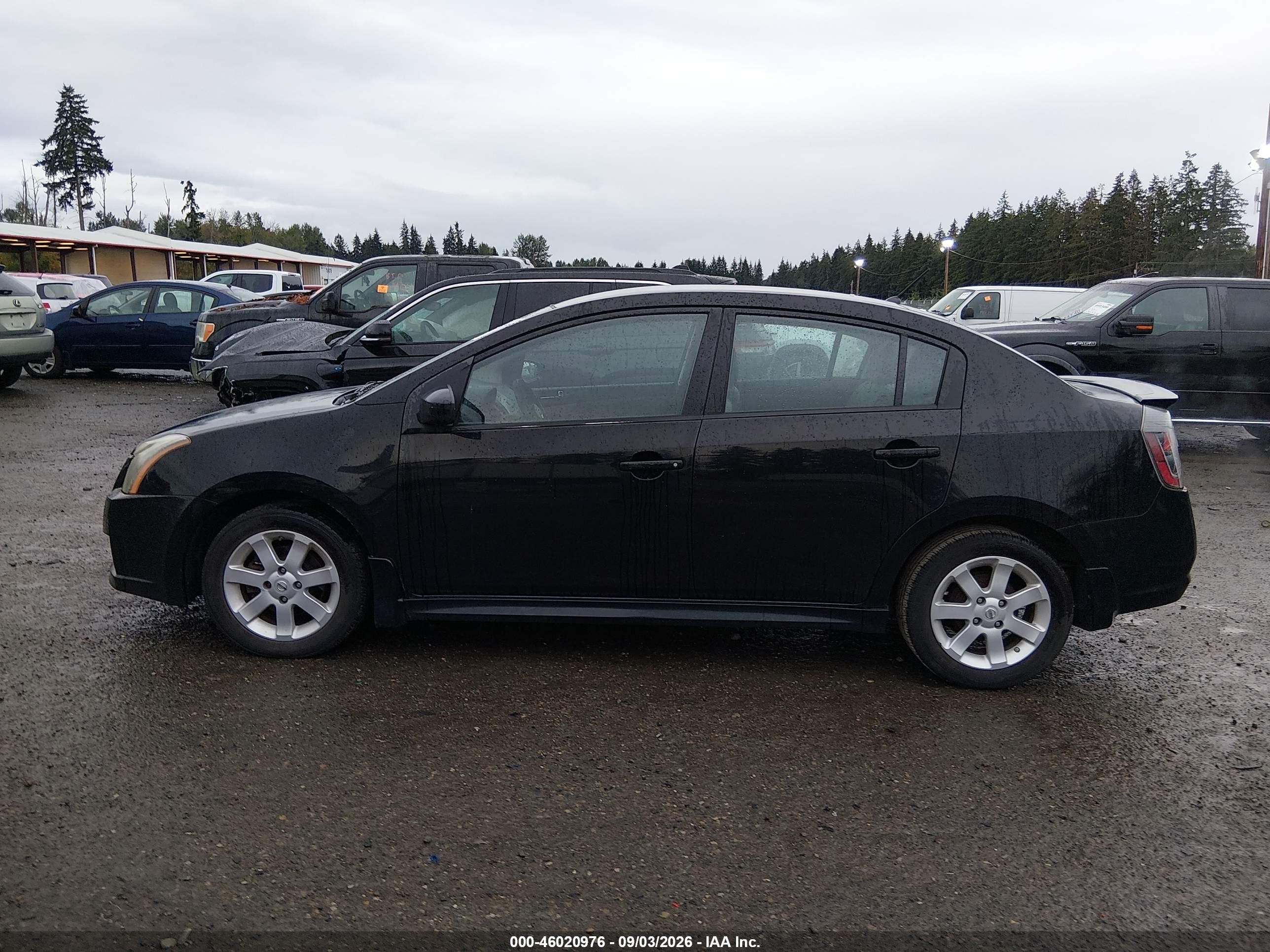 2012 Nissan Sentra 2.0 Sr Black vin: 3N1AB6AP6CL661832