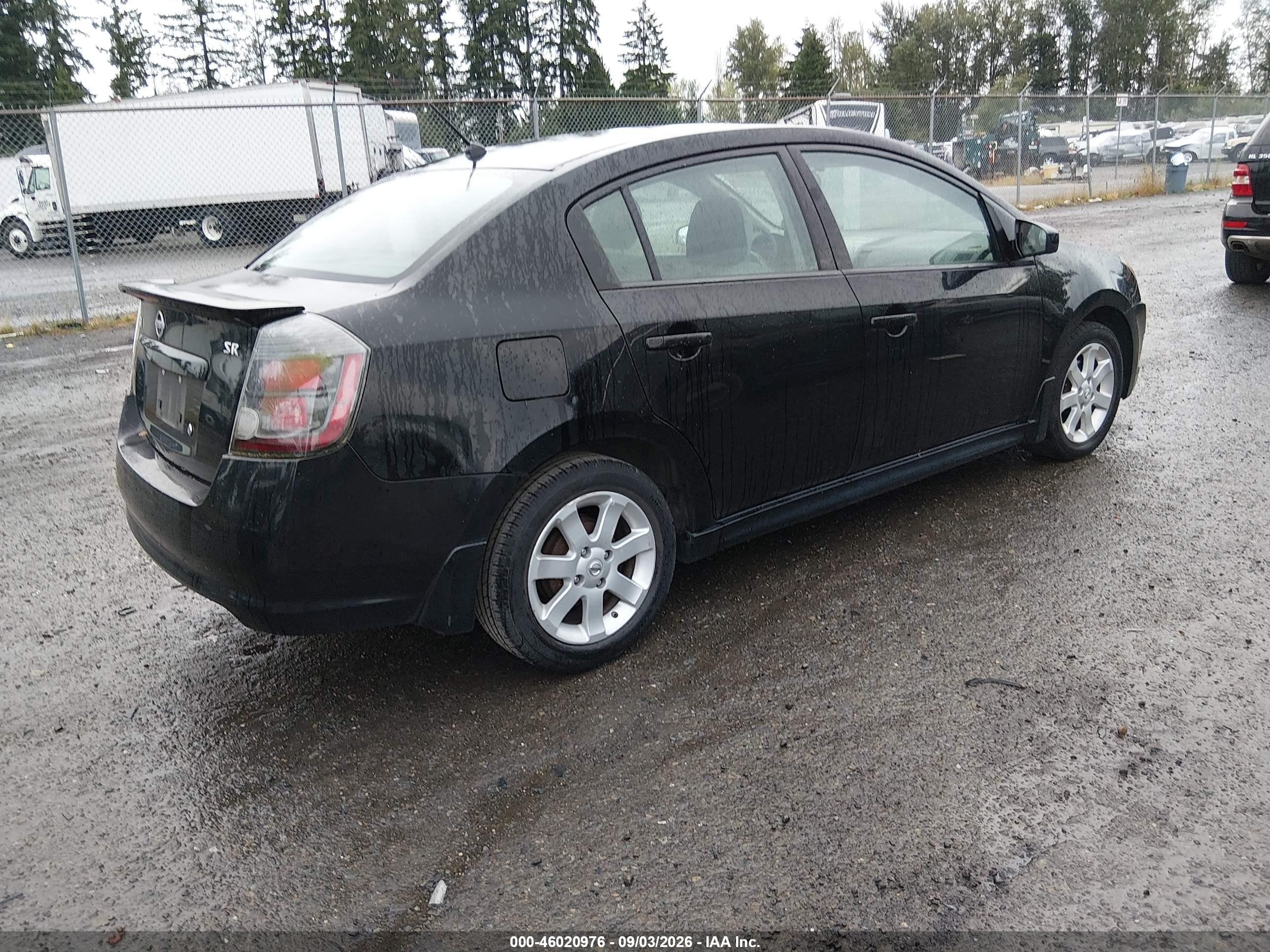 2012 Nissan Sentra 2.0 Sr Black vin: 3N1AB6AP6CL661832