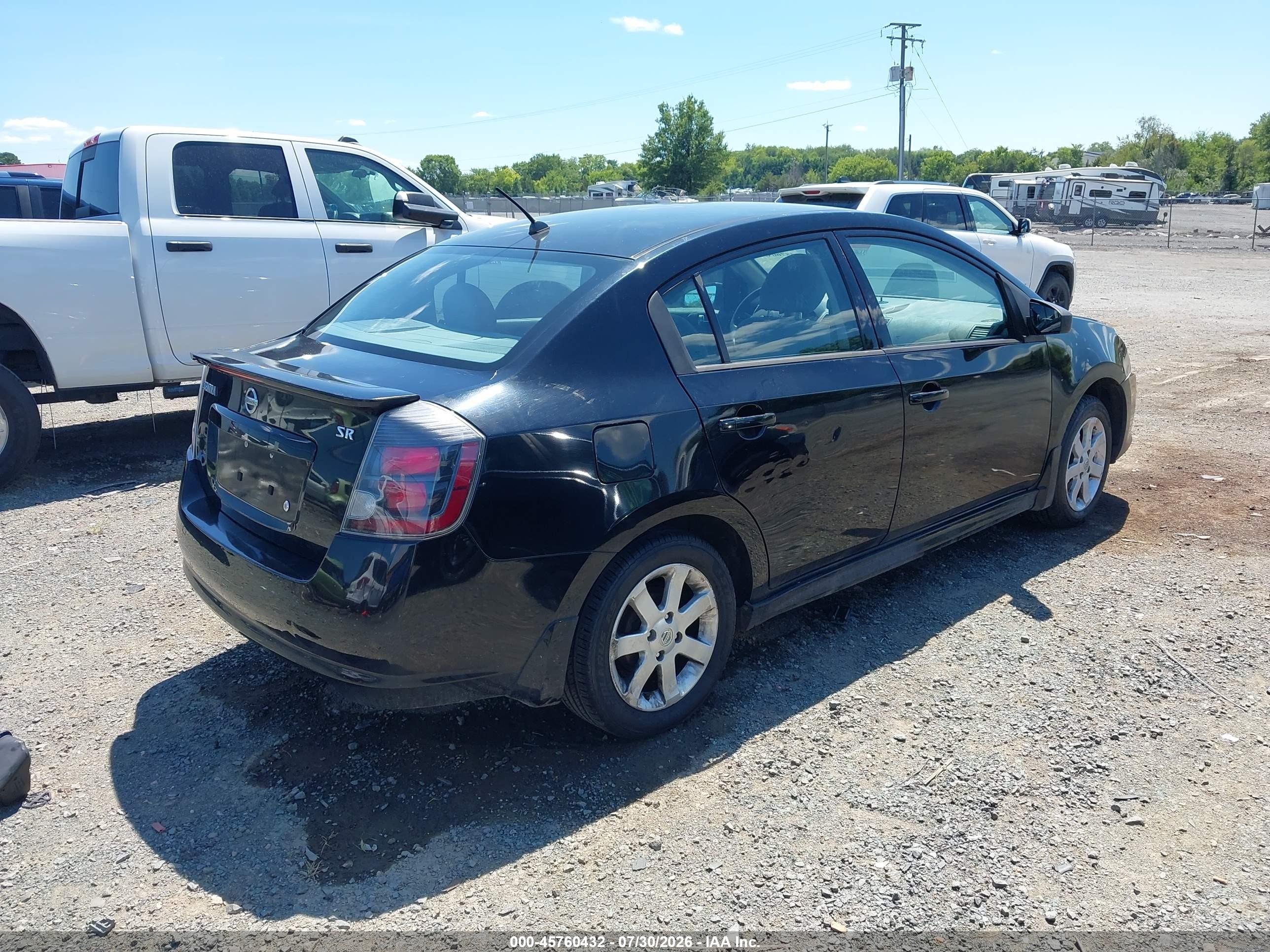 2012 Nissan Sentra 2.0 Sr Черный vin: 3N1AB6AP6CL691154