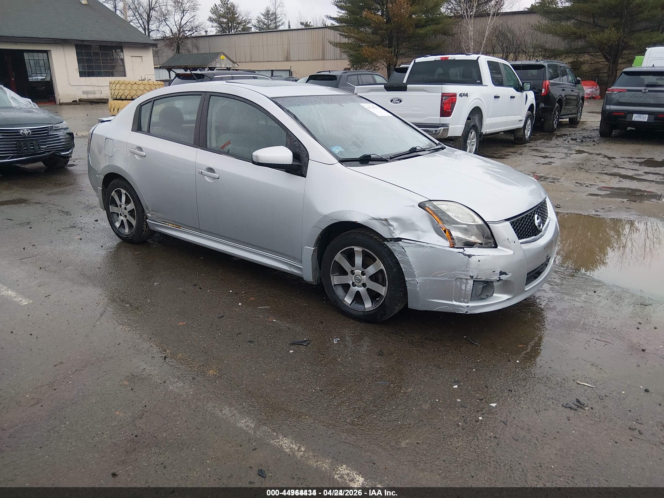 2012 Nissan Sentra 2.0 Sr Silver vin: 3N1AB6AP6CL695964