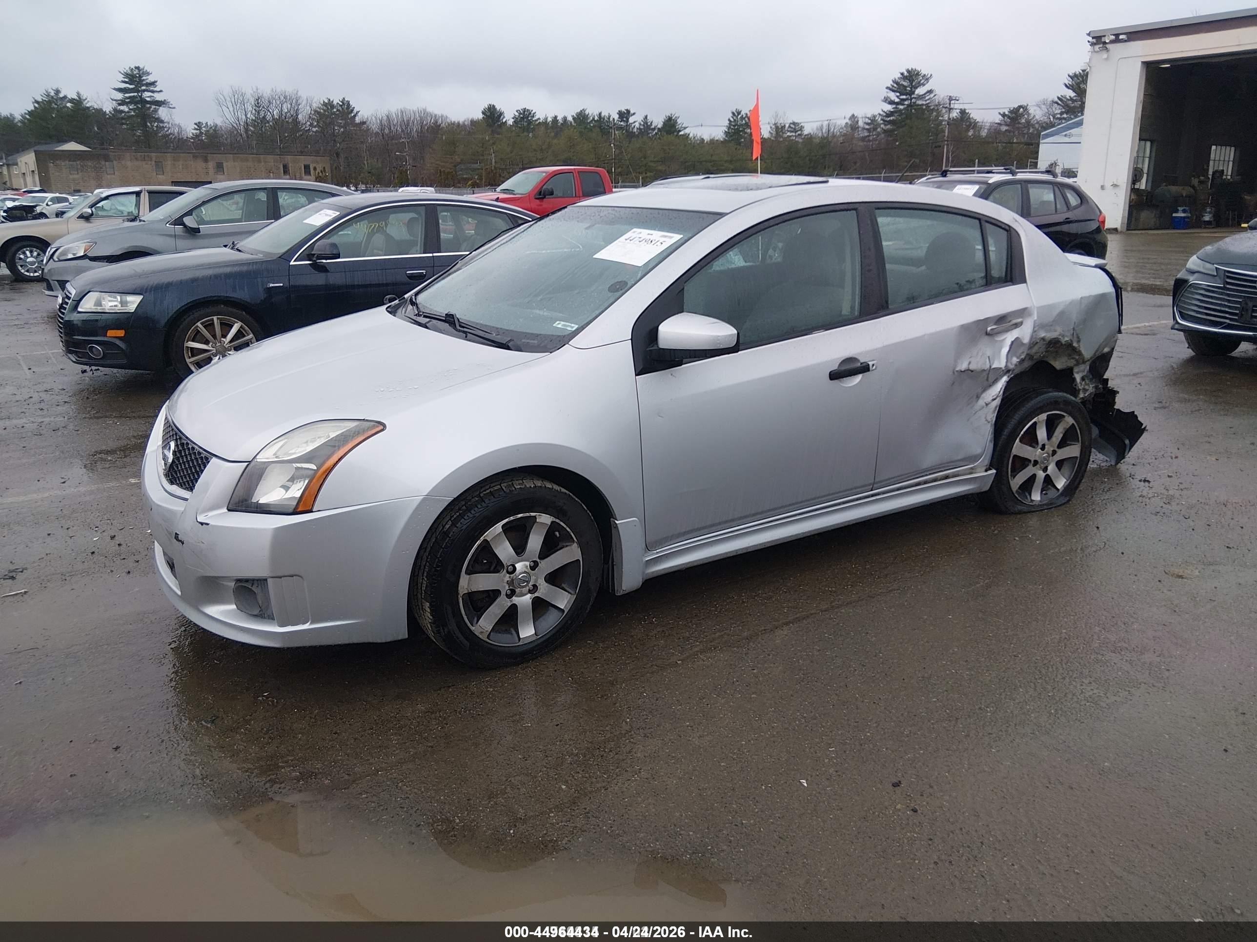 2012 Nissan Sentra 2.0 Sr Silver vin: 3N1AB6AP6CL695964