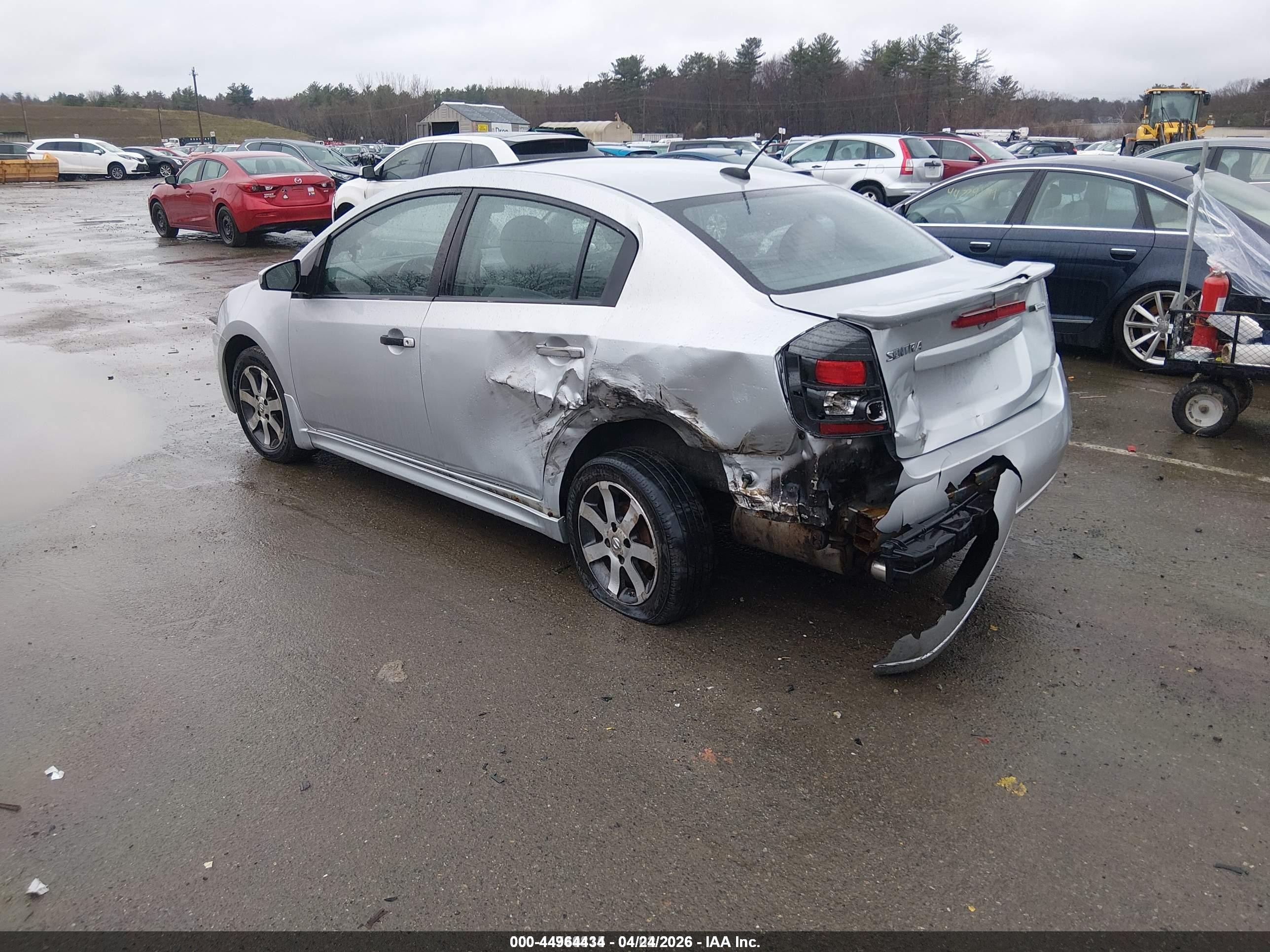2012 Nissan Sentra 2.0 Sr Silver vin: 3N1AB6AP6CL695964