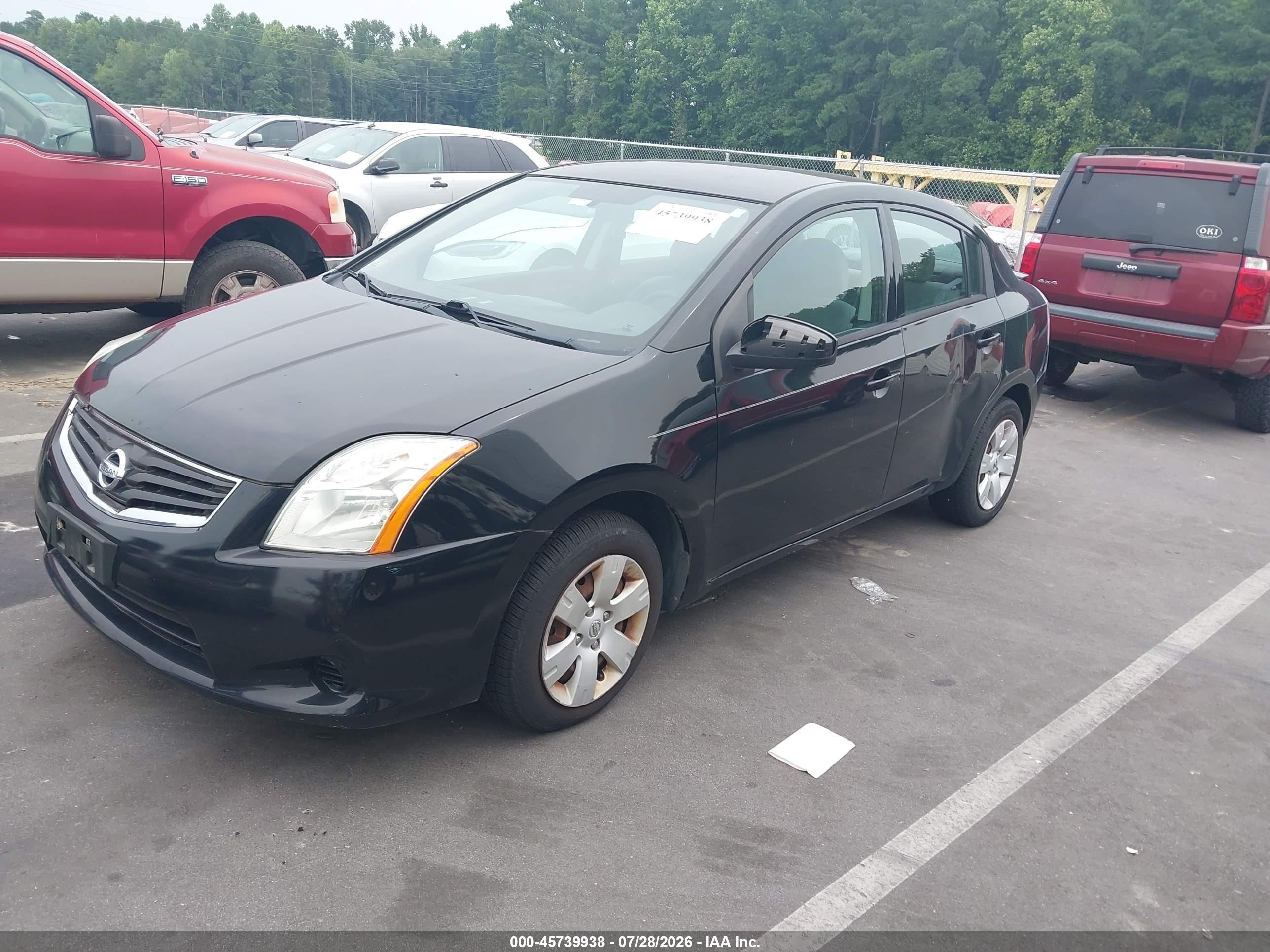 2012 Nissan Sentra 2.0 Black vin: 3N1AB6AP6CL696449