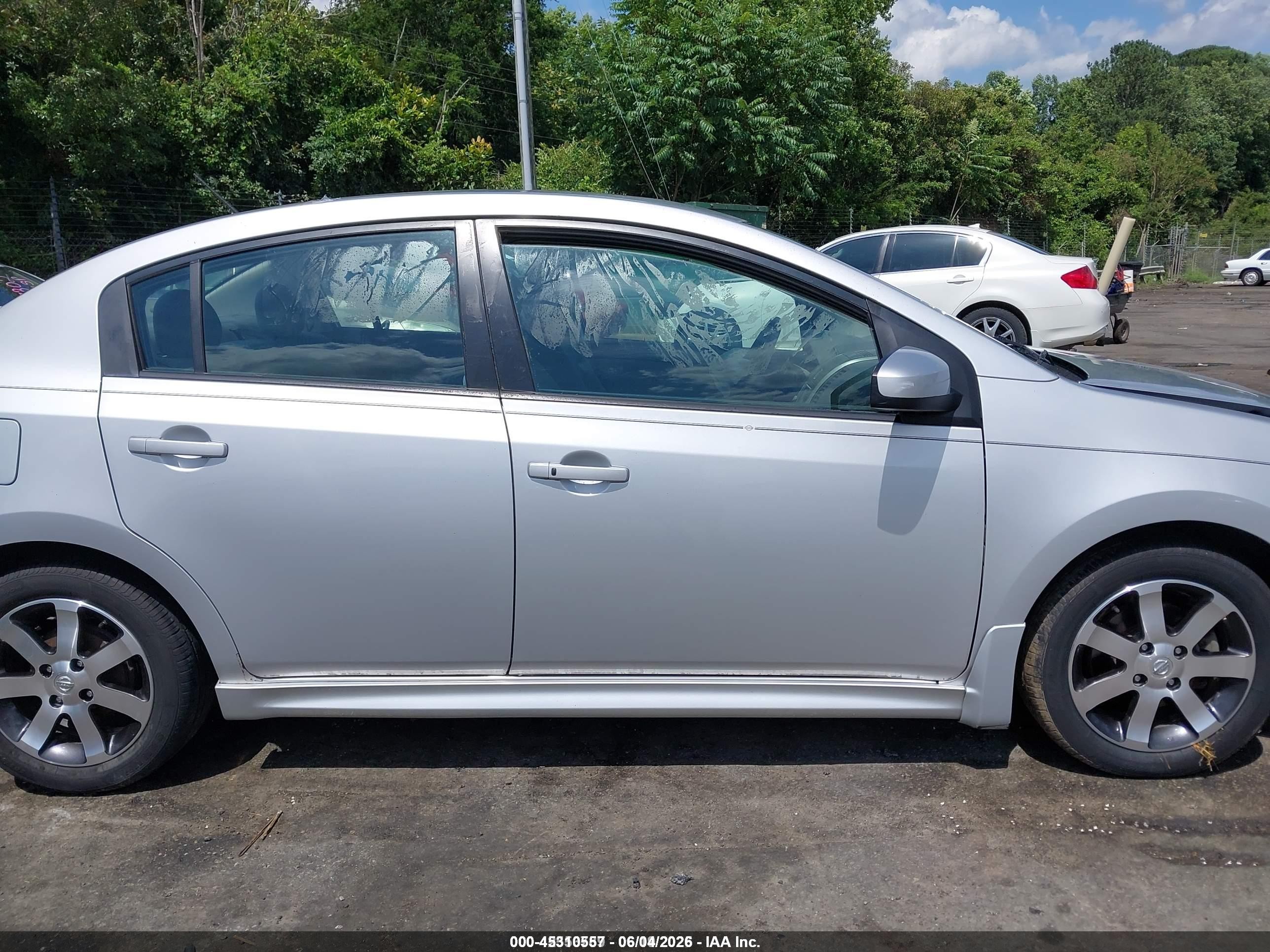 2012 Nissan Sentra 2.0 Sr Silver vin: 3N1AB6AP6CL697388